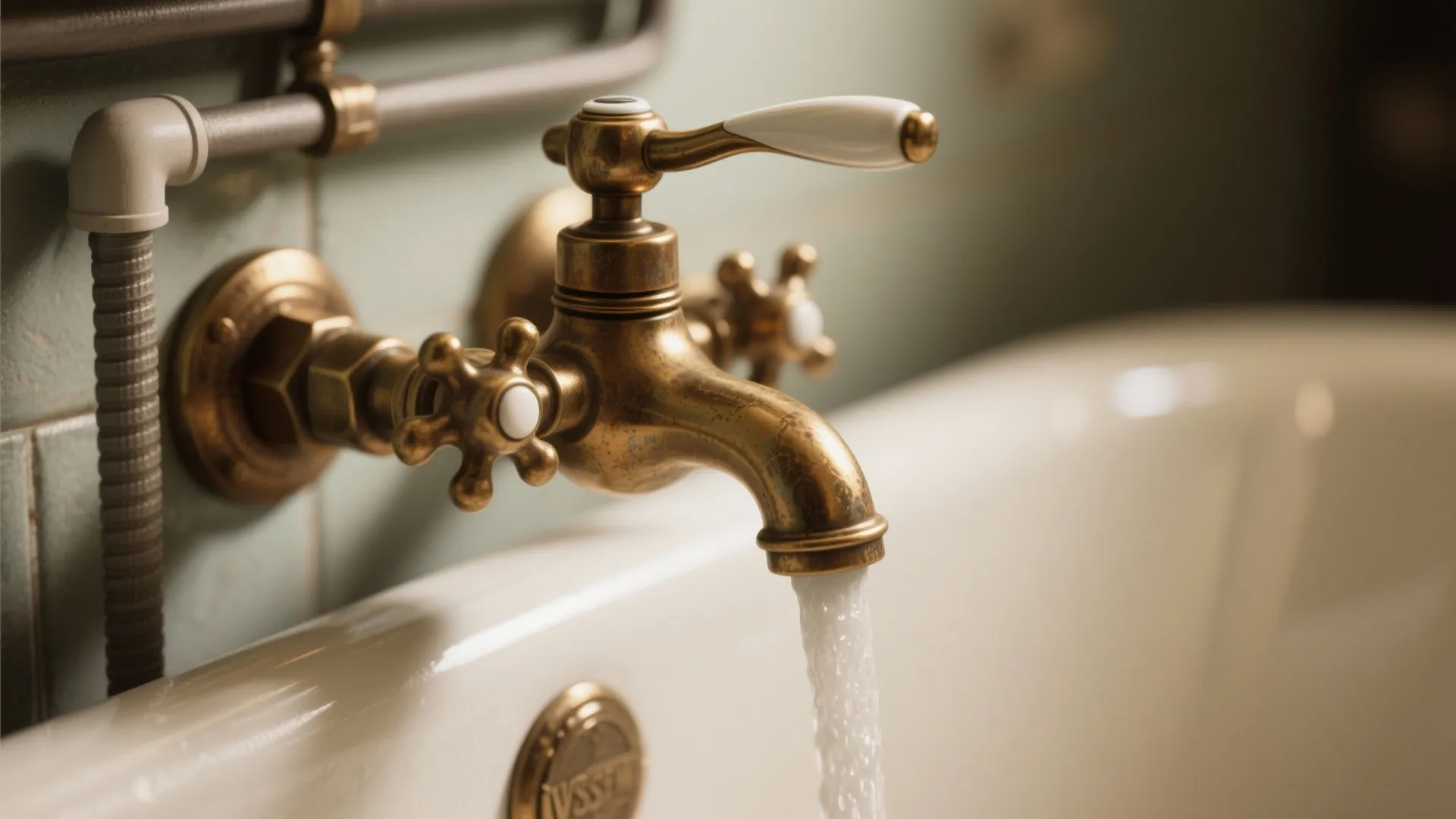 2. Vintage fixtures with modern plumbing