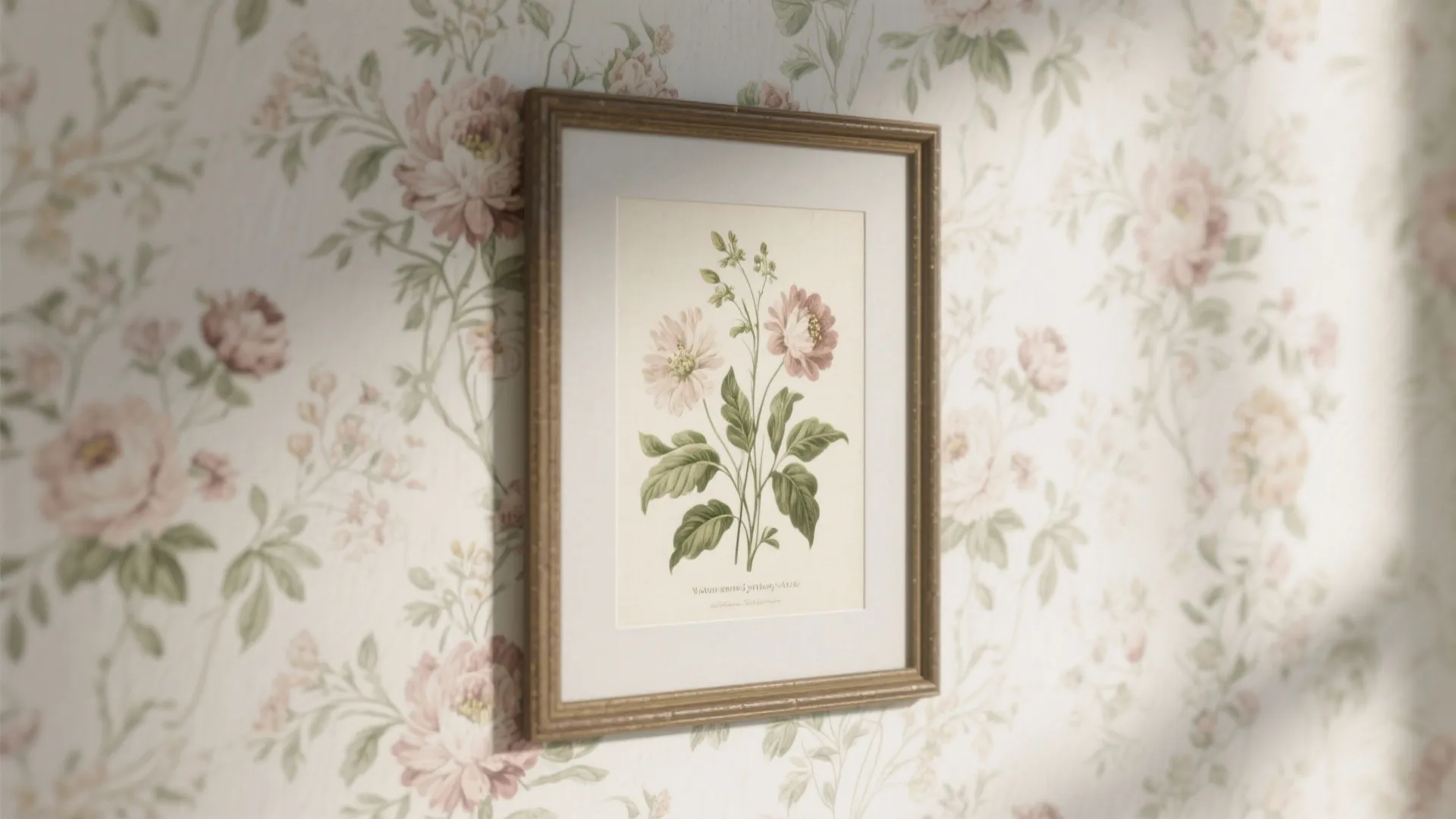 2. Vintage floral accents