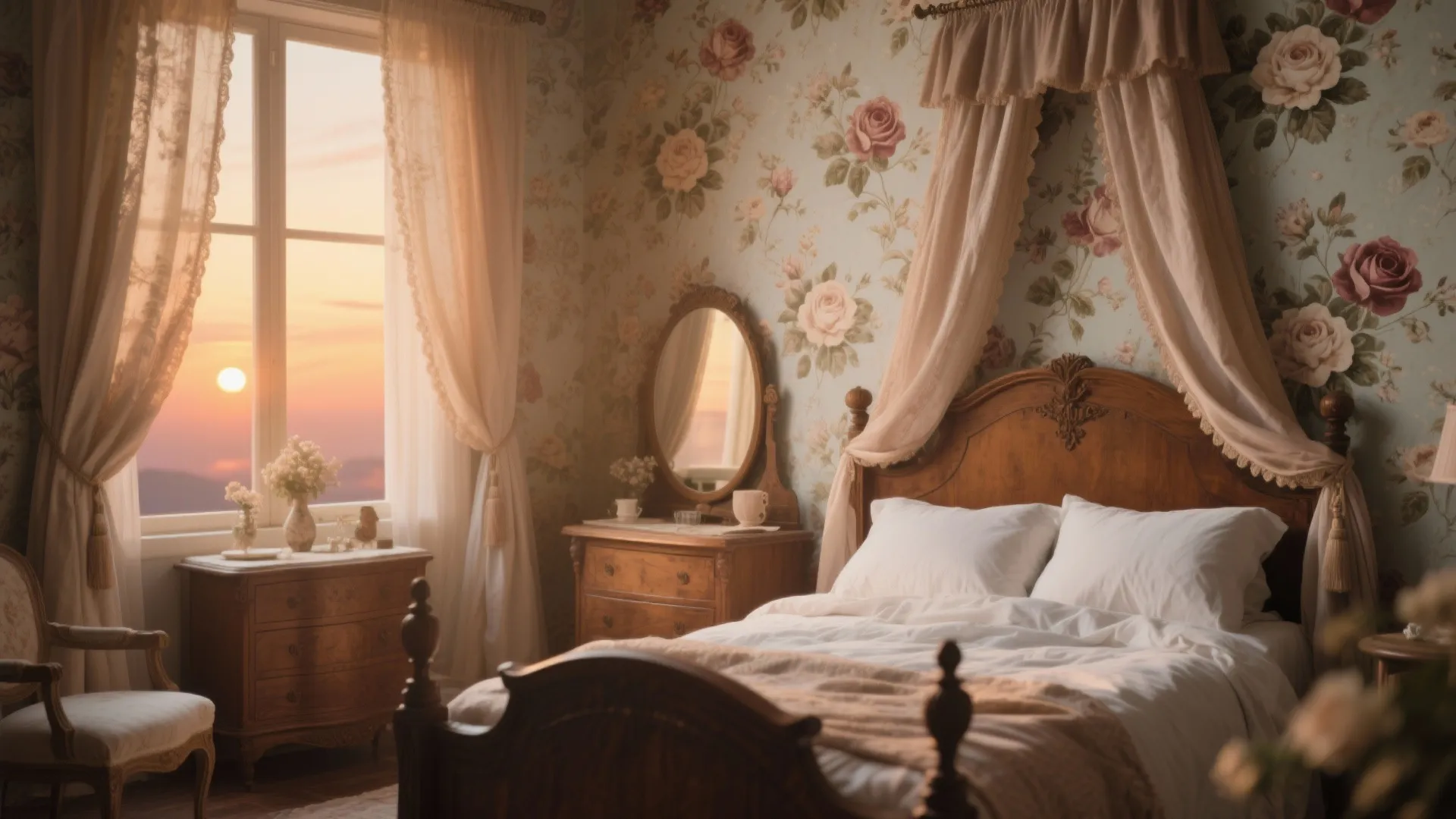 4. Vintage Floral Charm