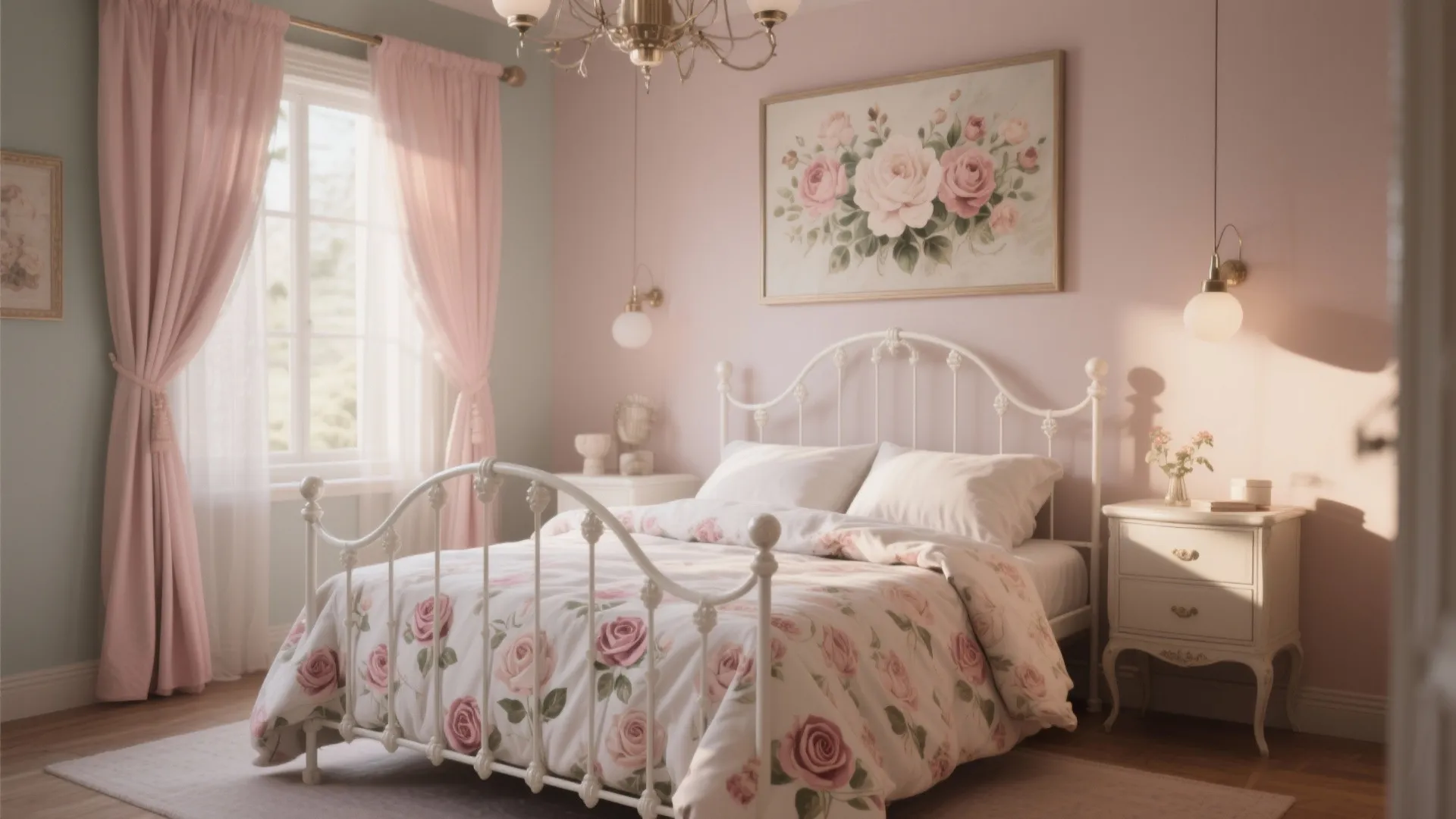 Vintage Romance with Floral Accents