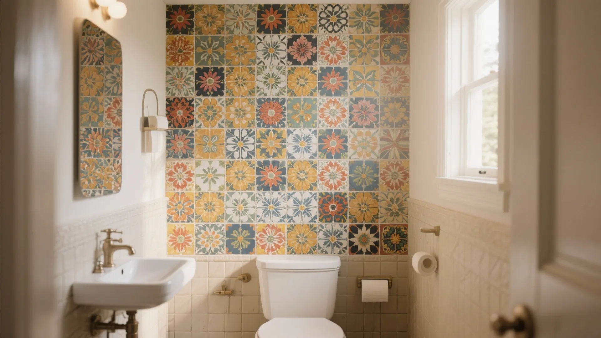 Bold Vintage Floral Mosaic