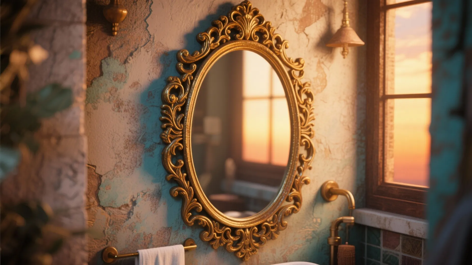 Vintage Framed Mirror