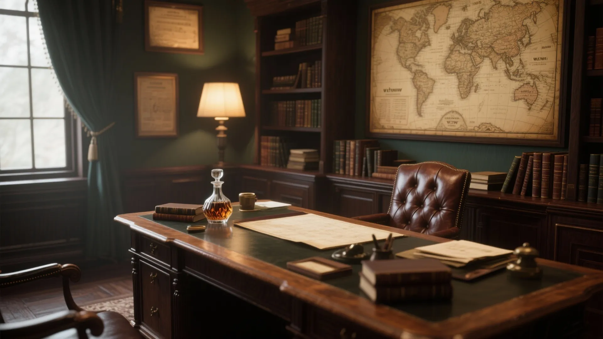 6. Vintage Gentleman’s Study