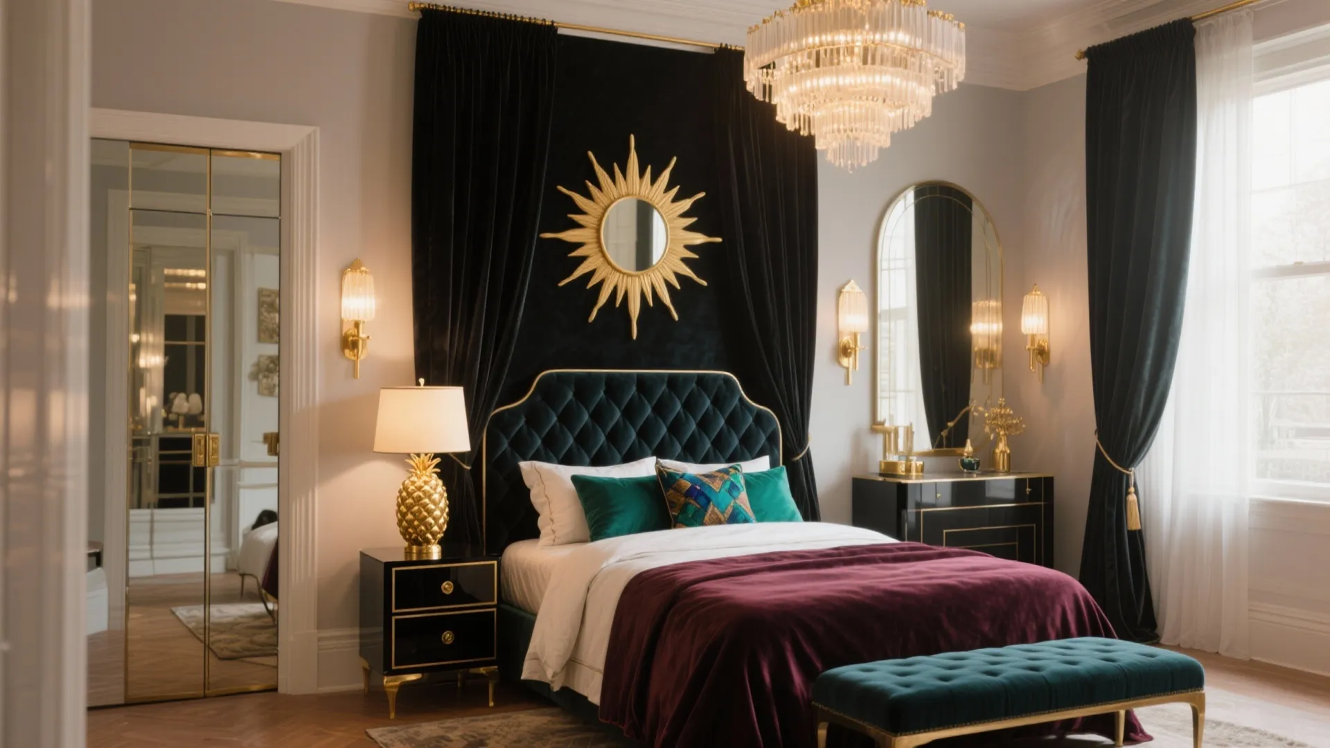 Art Deco Bedroom Ideas — 5 Stylish Inspirations: How I turn small bedrooms into glamorous, efficient Art Deco retreats