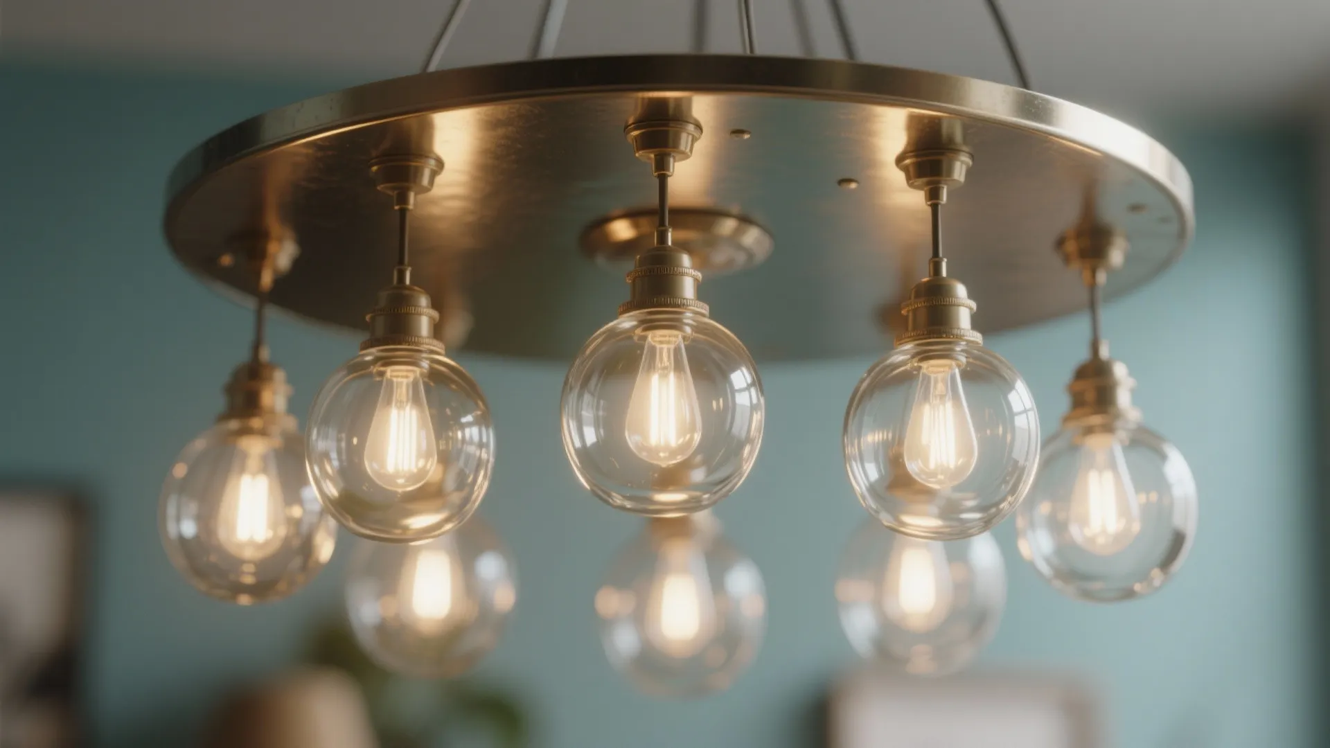 3. Vintage Globe Chandelier