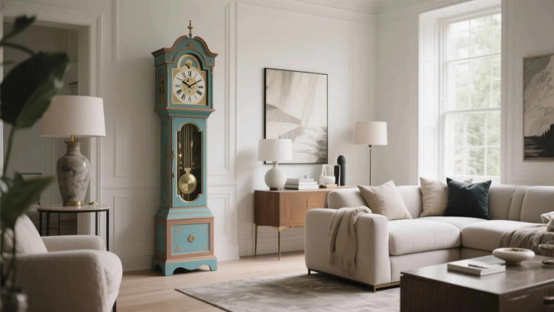 7. Vintage Grandfather Clock Reimagined