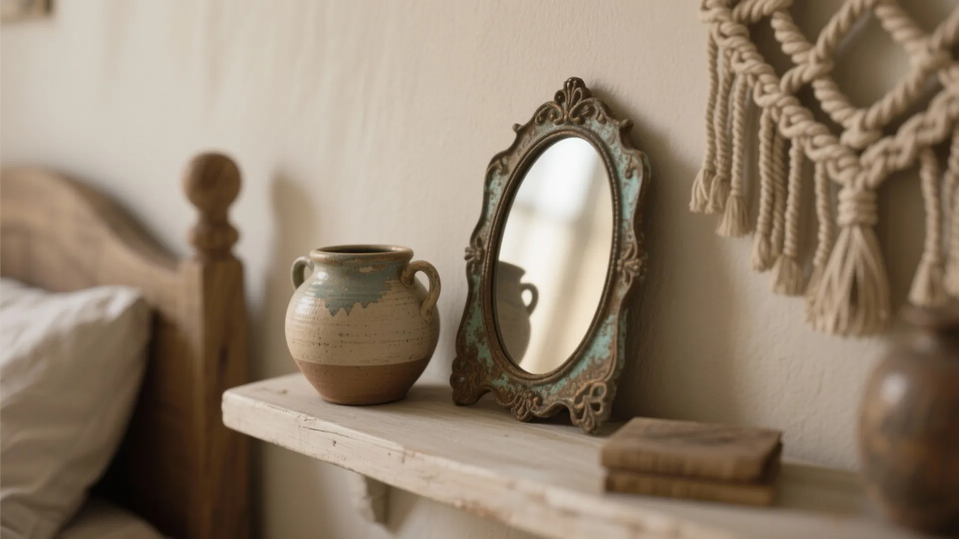 5. Subtle vintage finds and handmade accents
