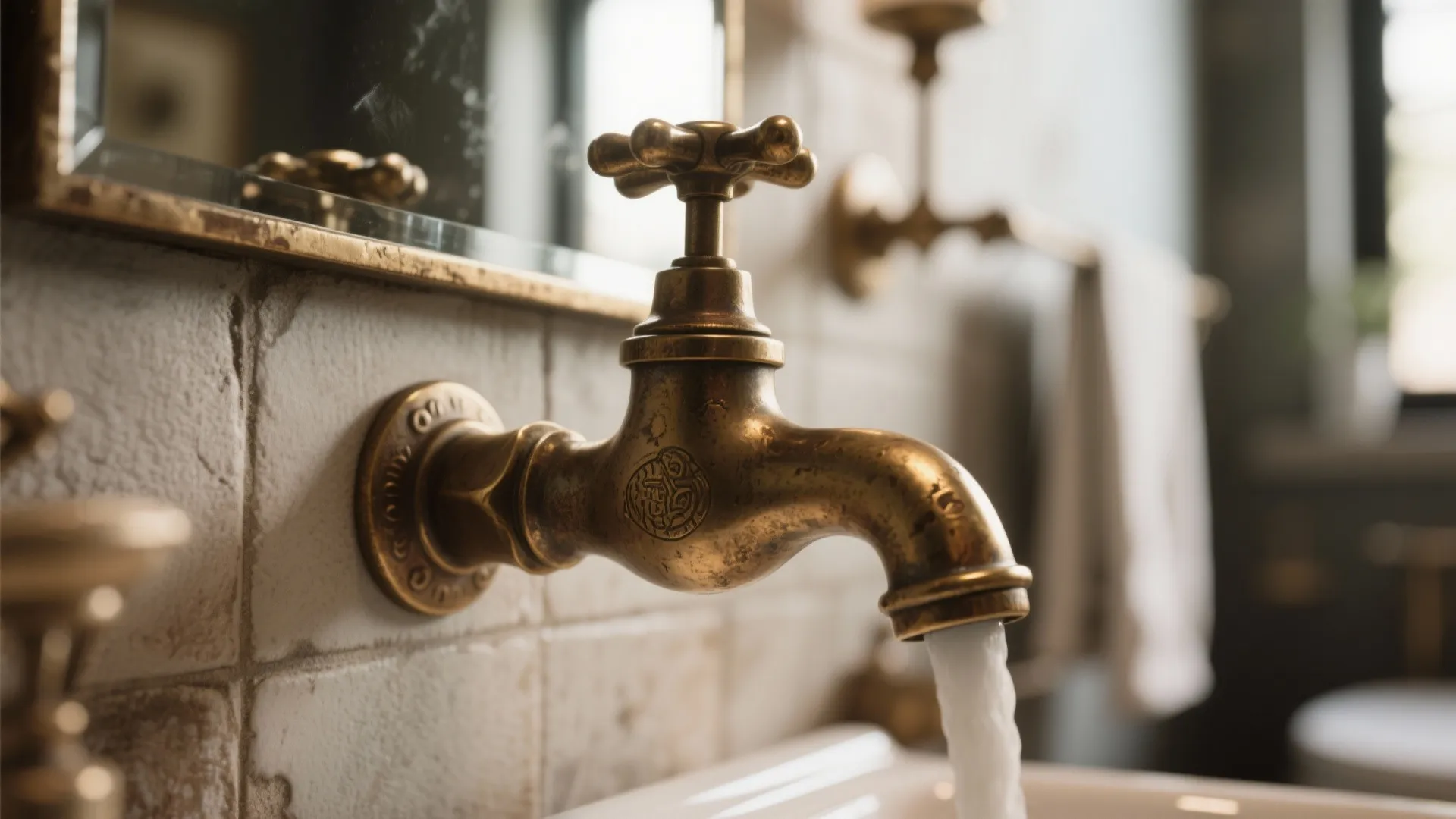 Vintage hardware with modern plumbing