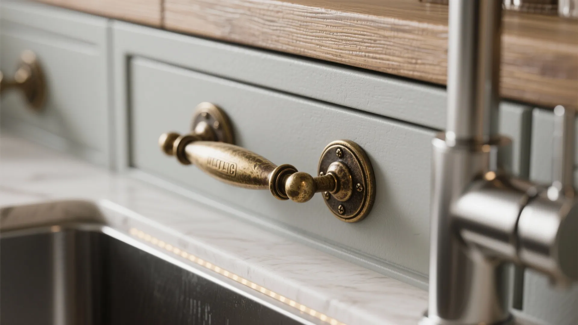 2. Mix old hardware with modern fittings