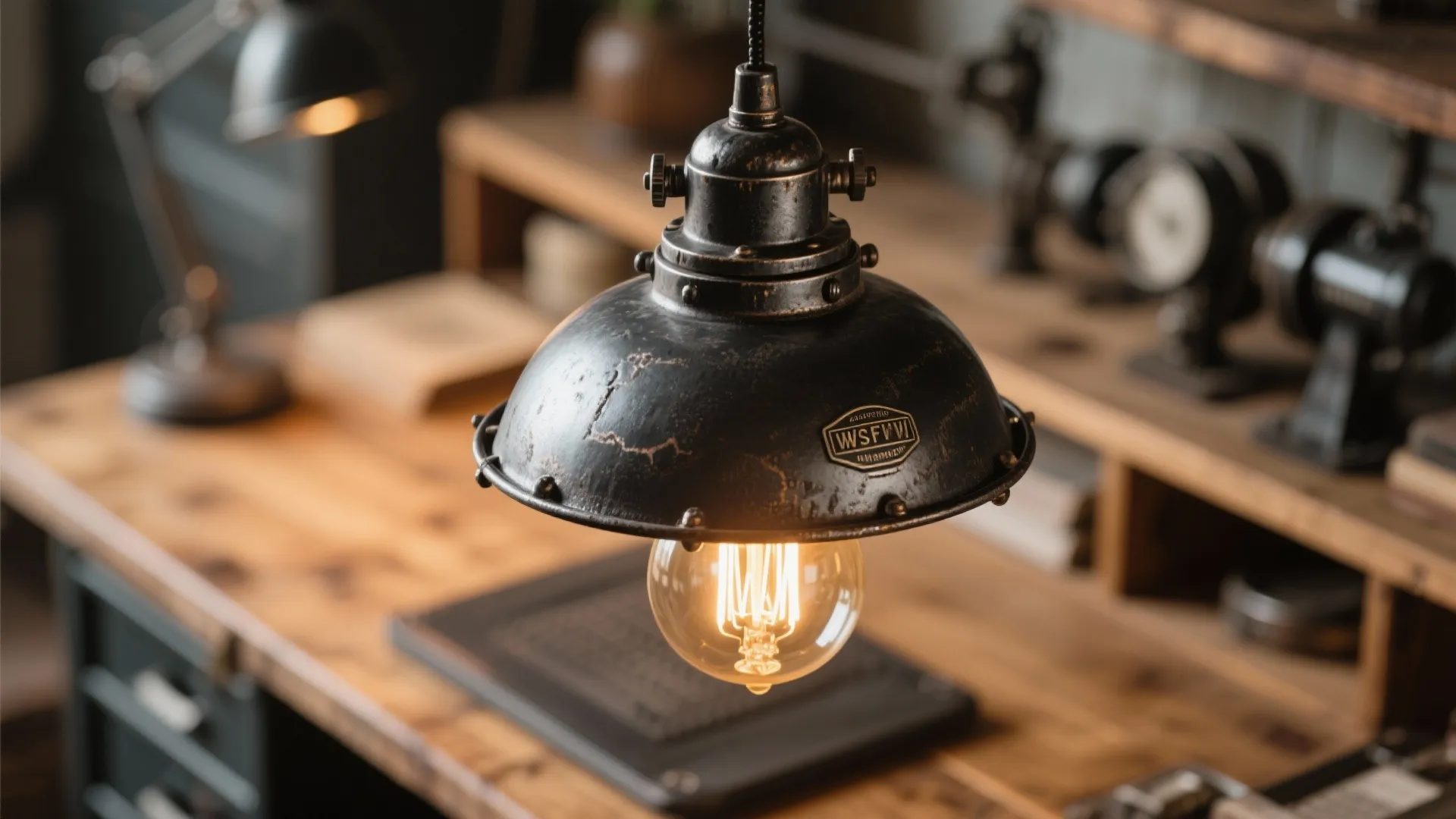 4. Vintage Industrial Lighting