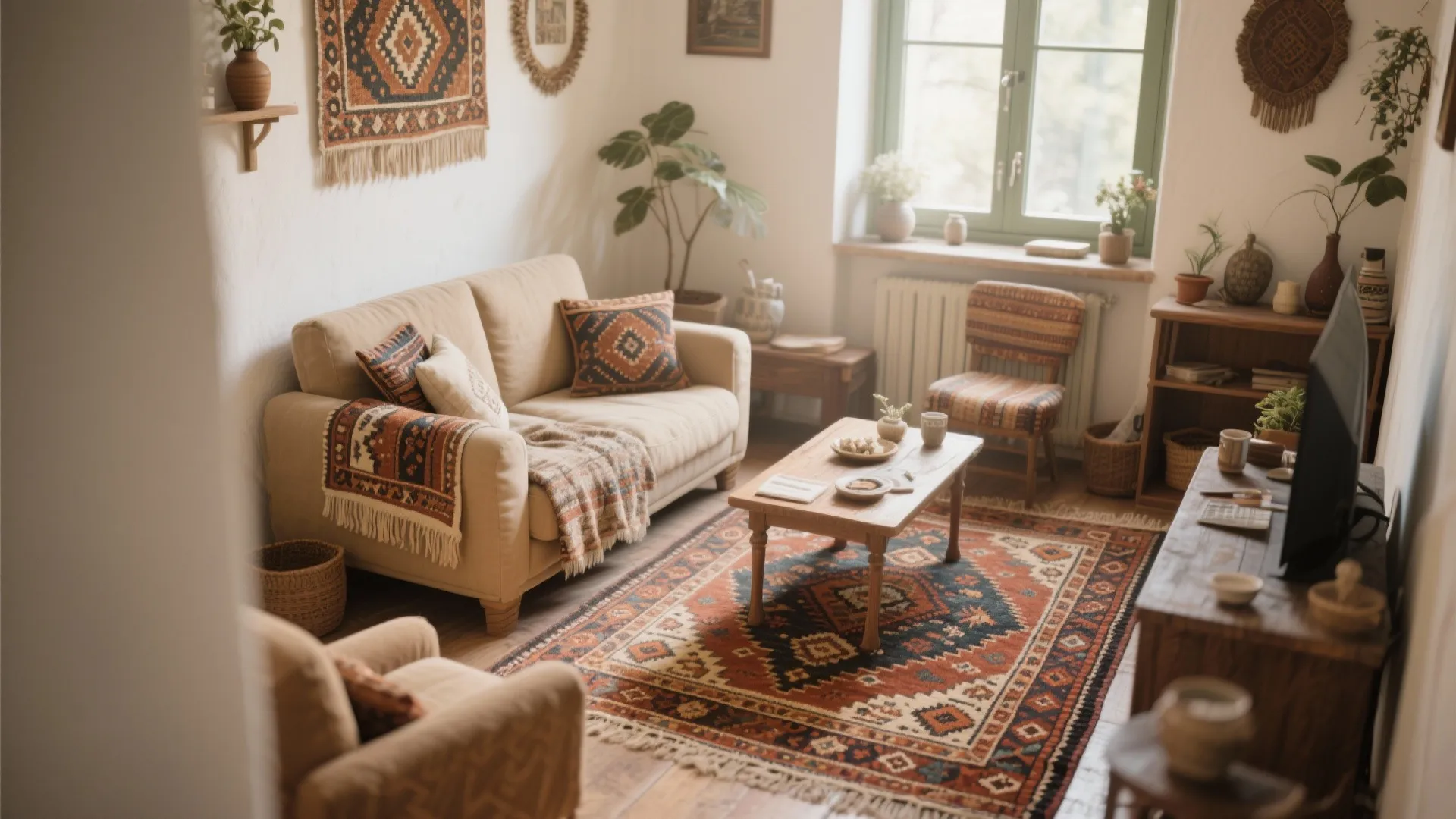 10. Vintage or Distressed Rugs
