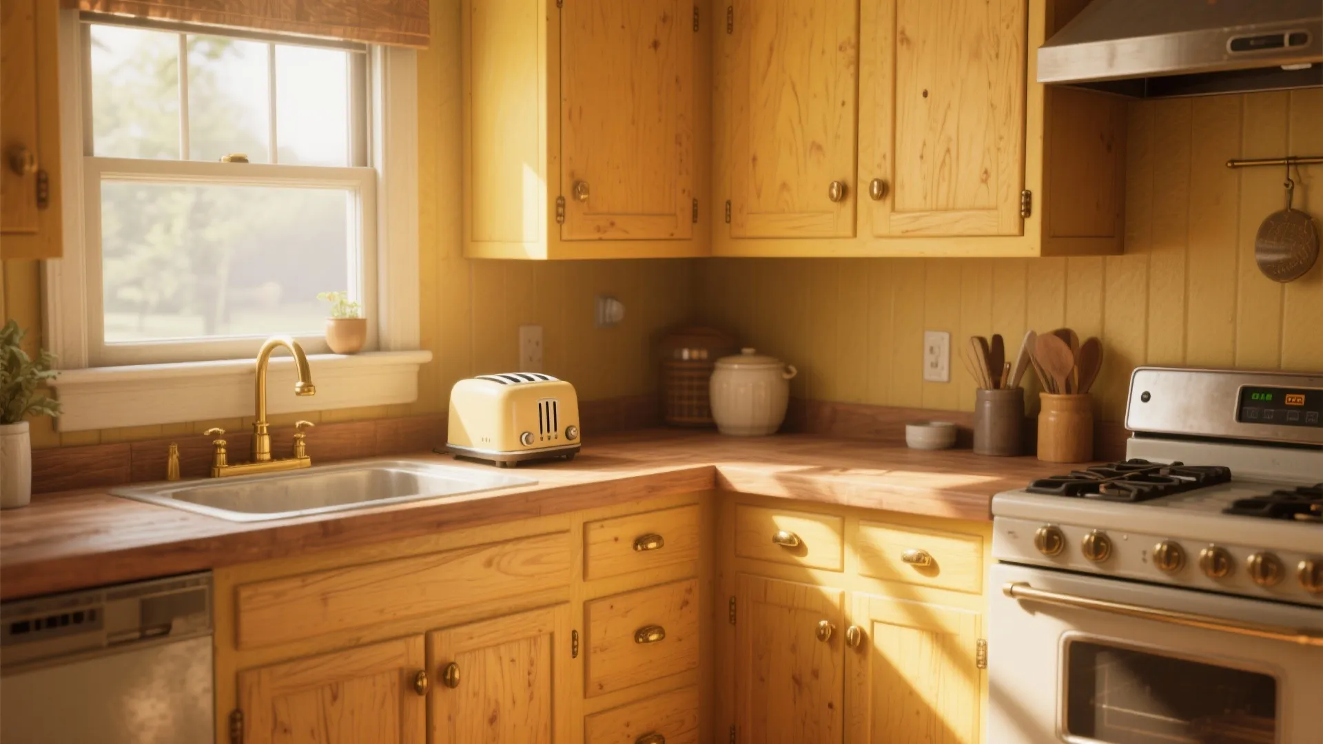 3. Use in kitchens for a vintage, sunlit vibe
