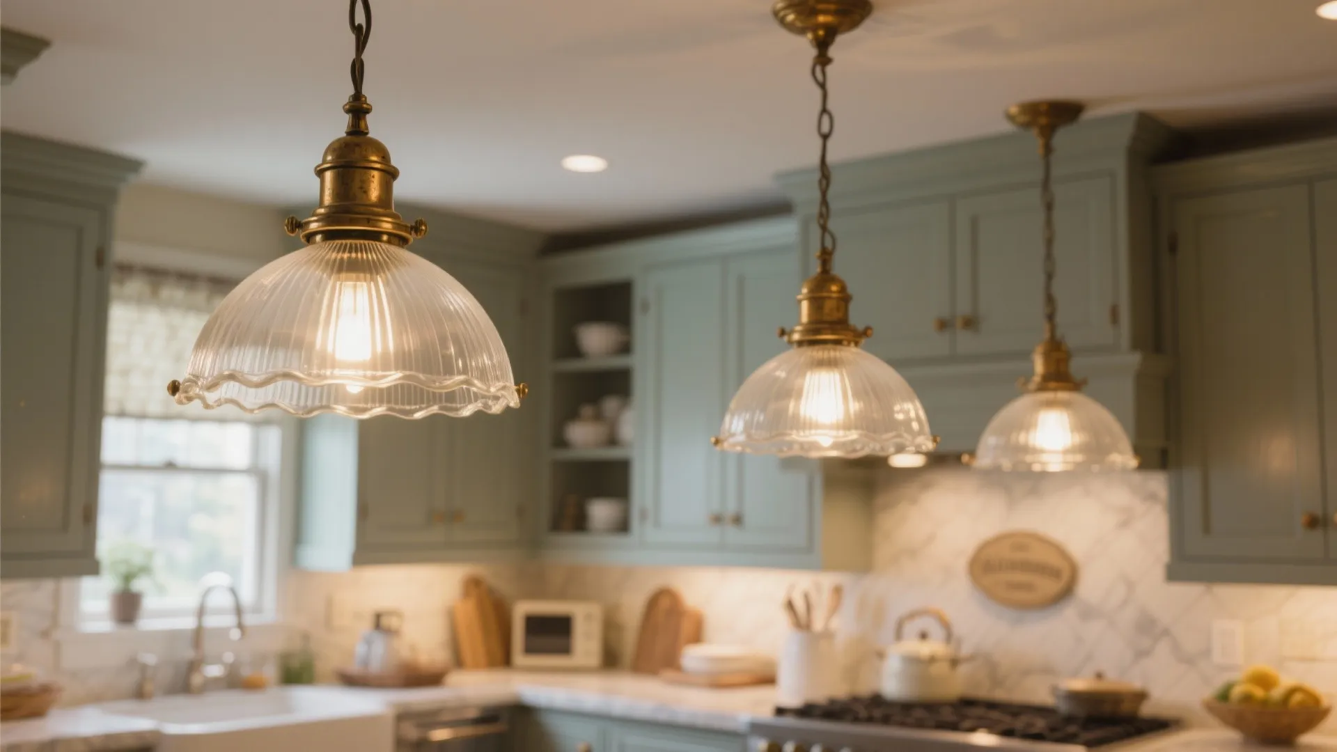 9. Accent Lighting with Vintage Fixtures