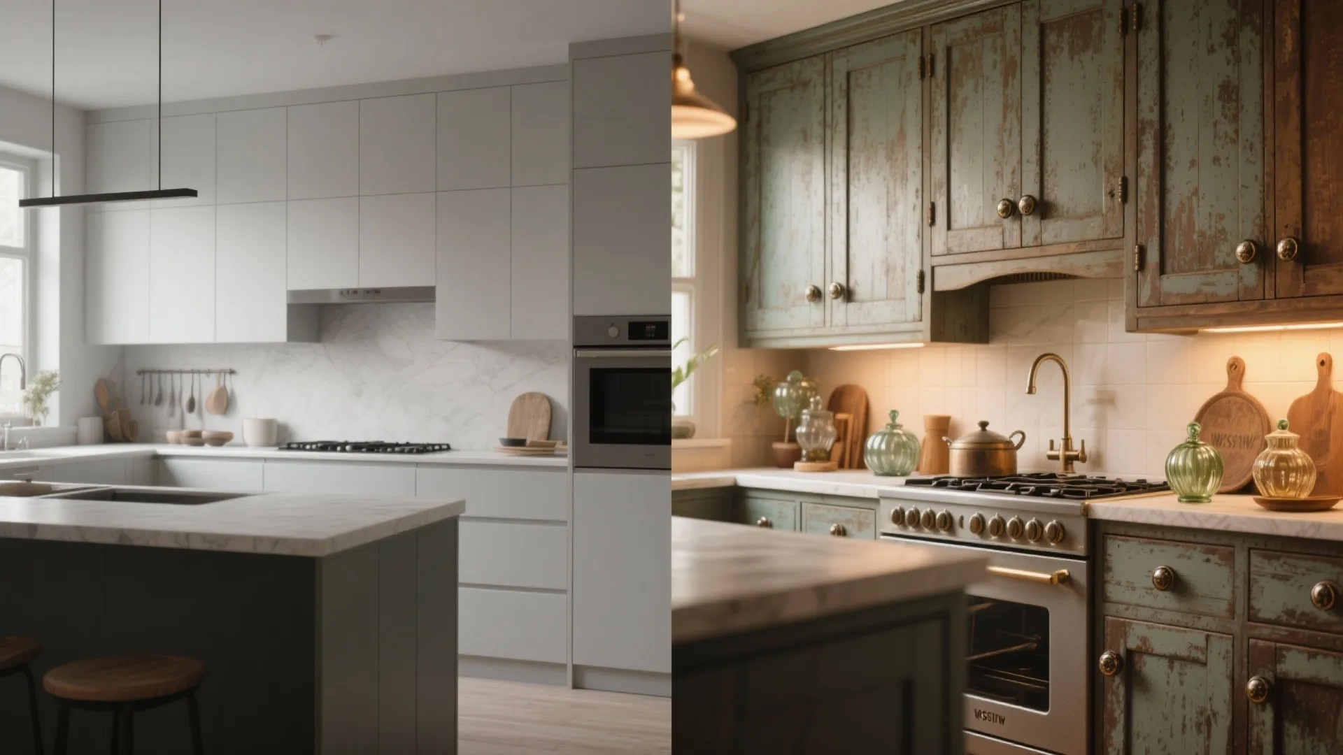 4. Vintage glass knobs for character