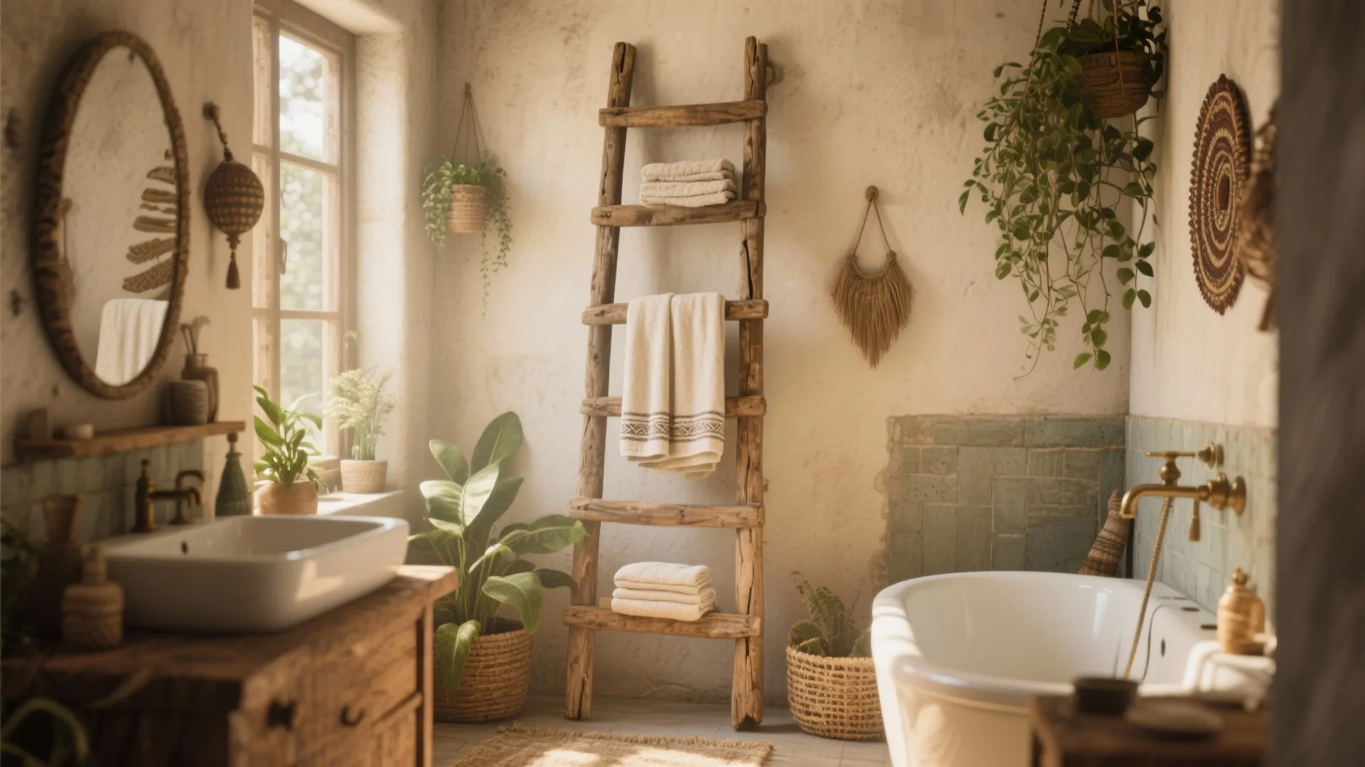 9. Repurposed Vintage Ladder