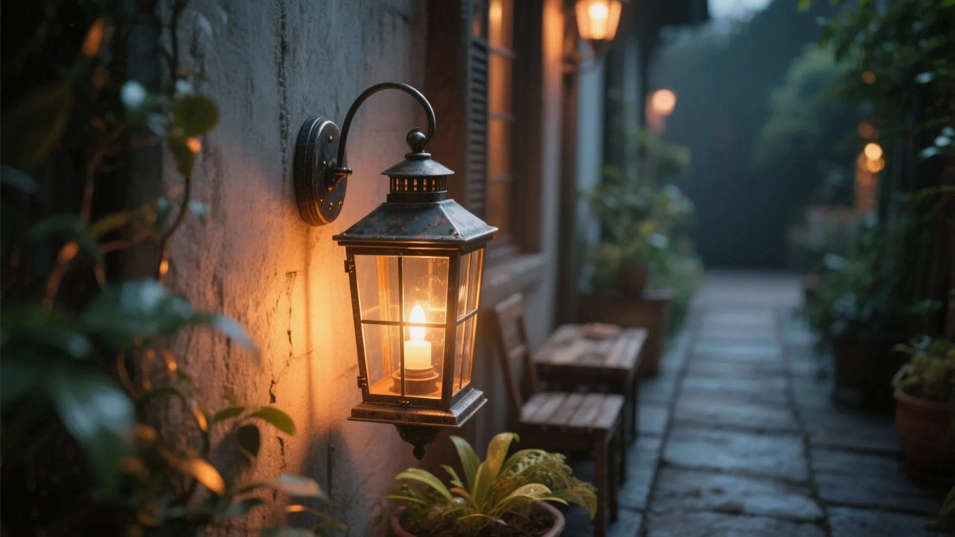 3. Vintage Lantern-Style Fixtures