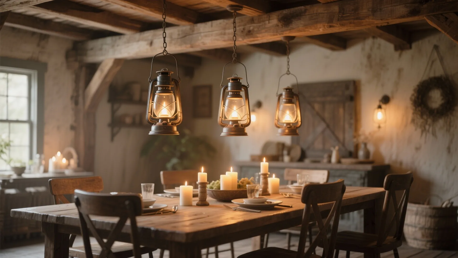 5. Vintage Lantern Pendants