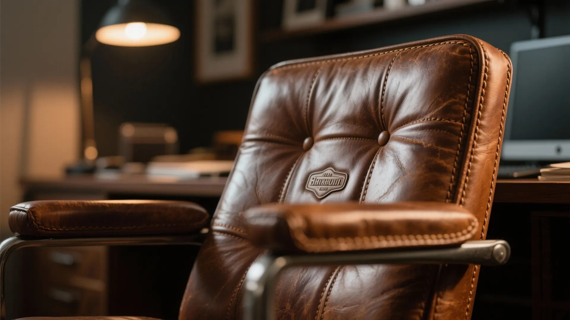 3. Vintage Leather Chair