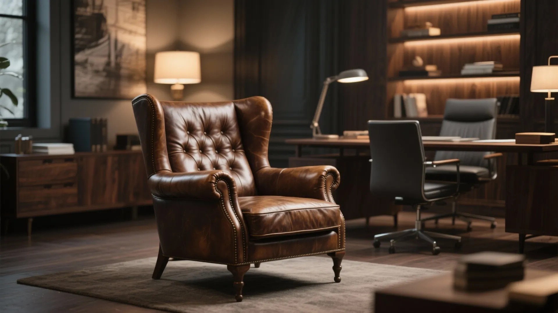 5. Vintage Leather Seating