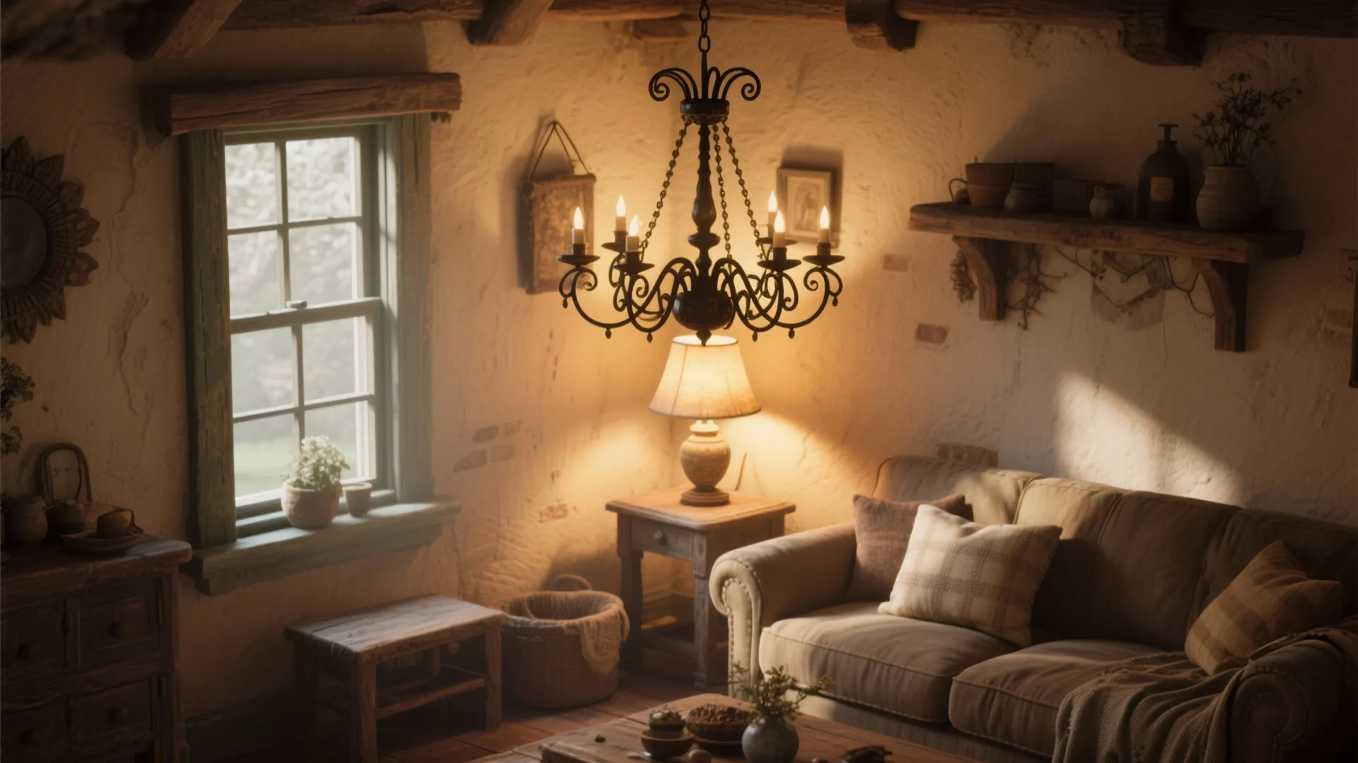 8. Vintage-Inspired Lighting