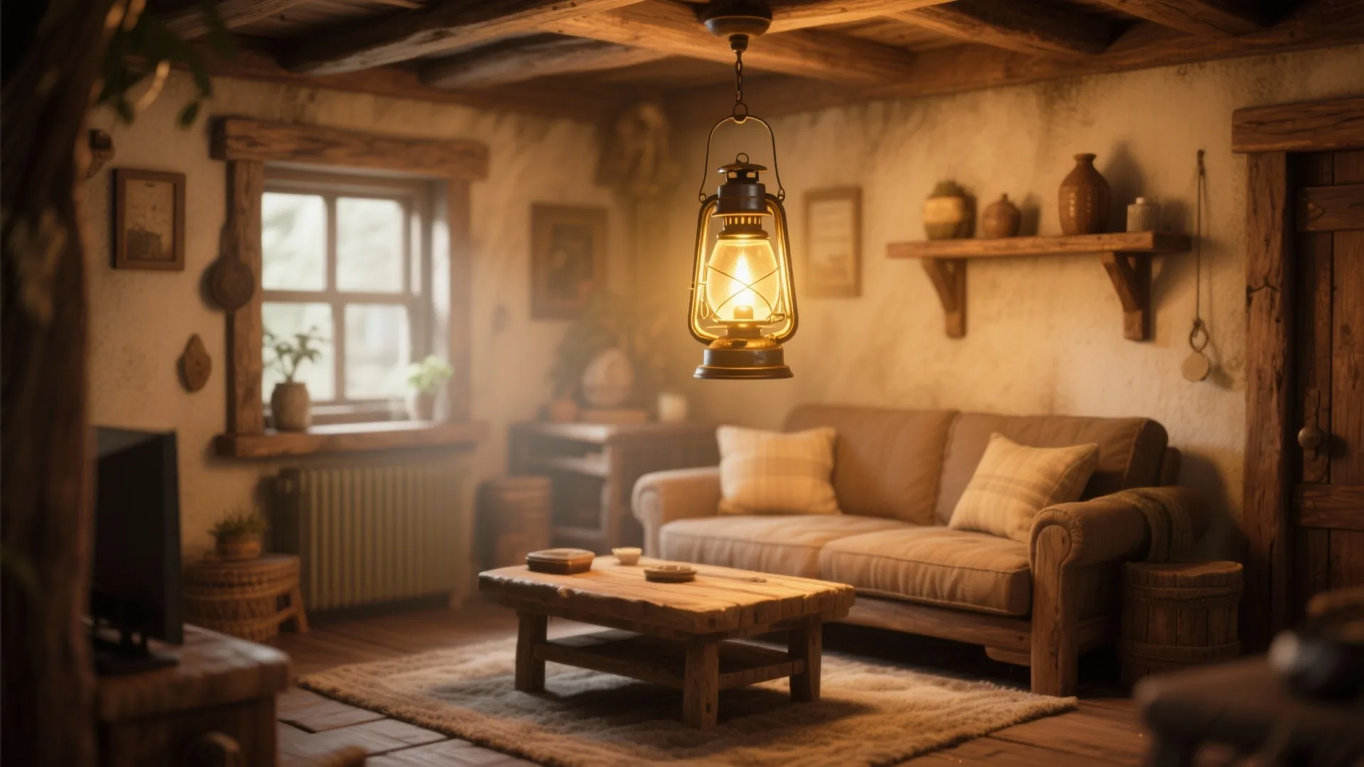 Warm Lighting with Vintage Fixtures