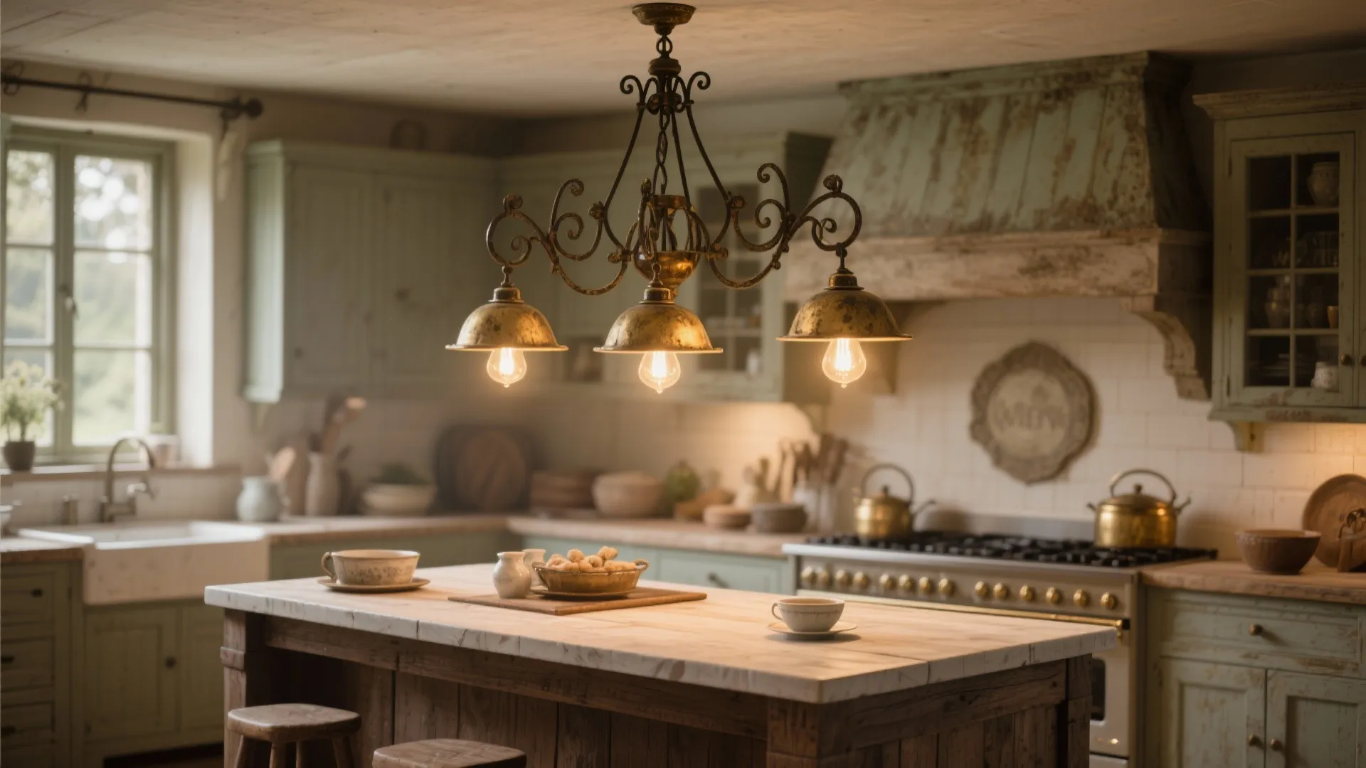 7. Vintage-Style Lighting