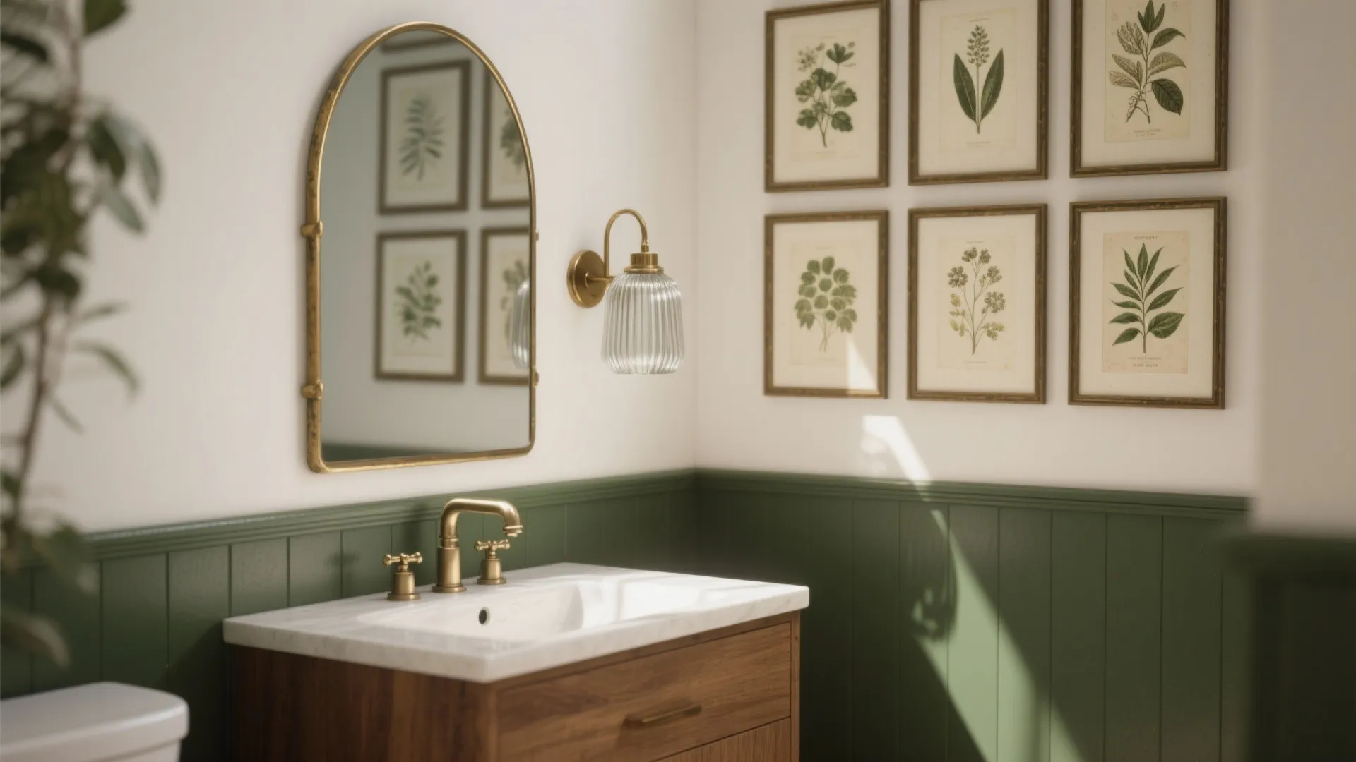 5) Mix Vintage Botanicals with Modern Hardware