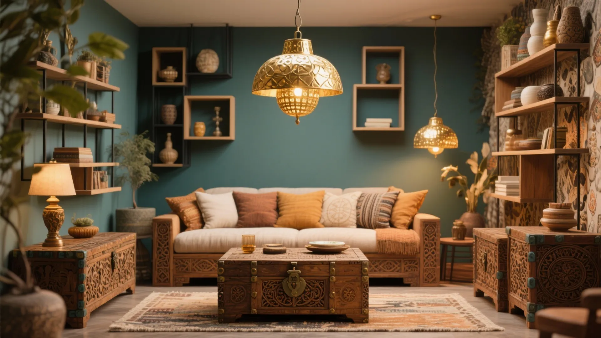 Mix of Vintage and Modern Accents