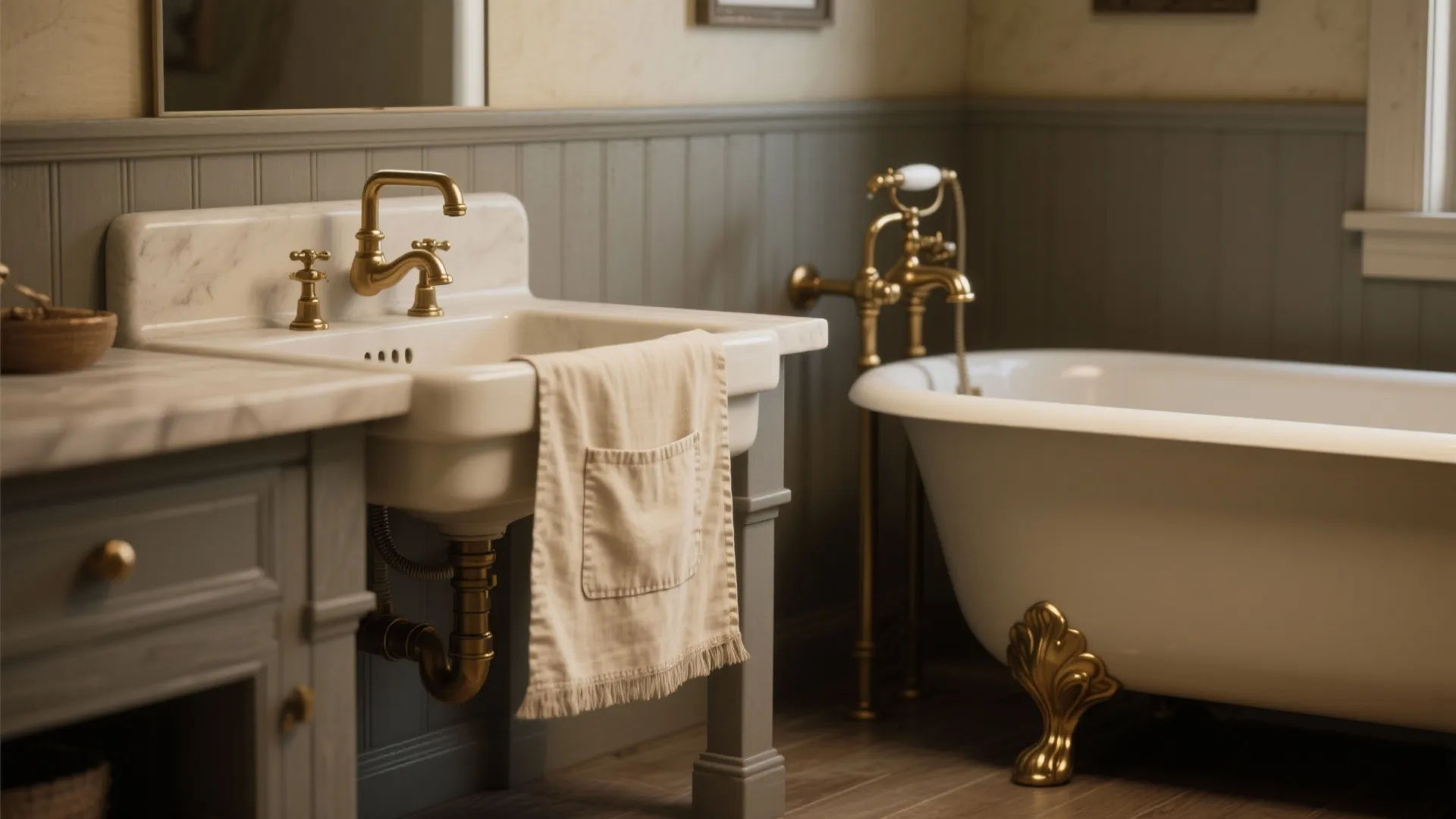 2. Mix vintage fixtures with contemporary performance