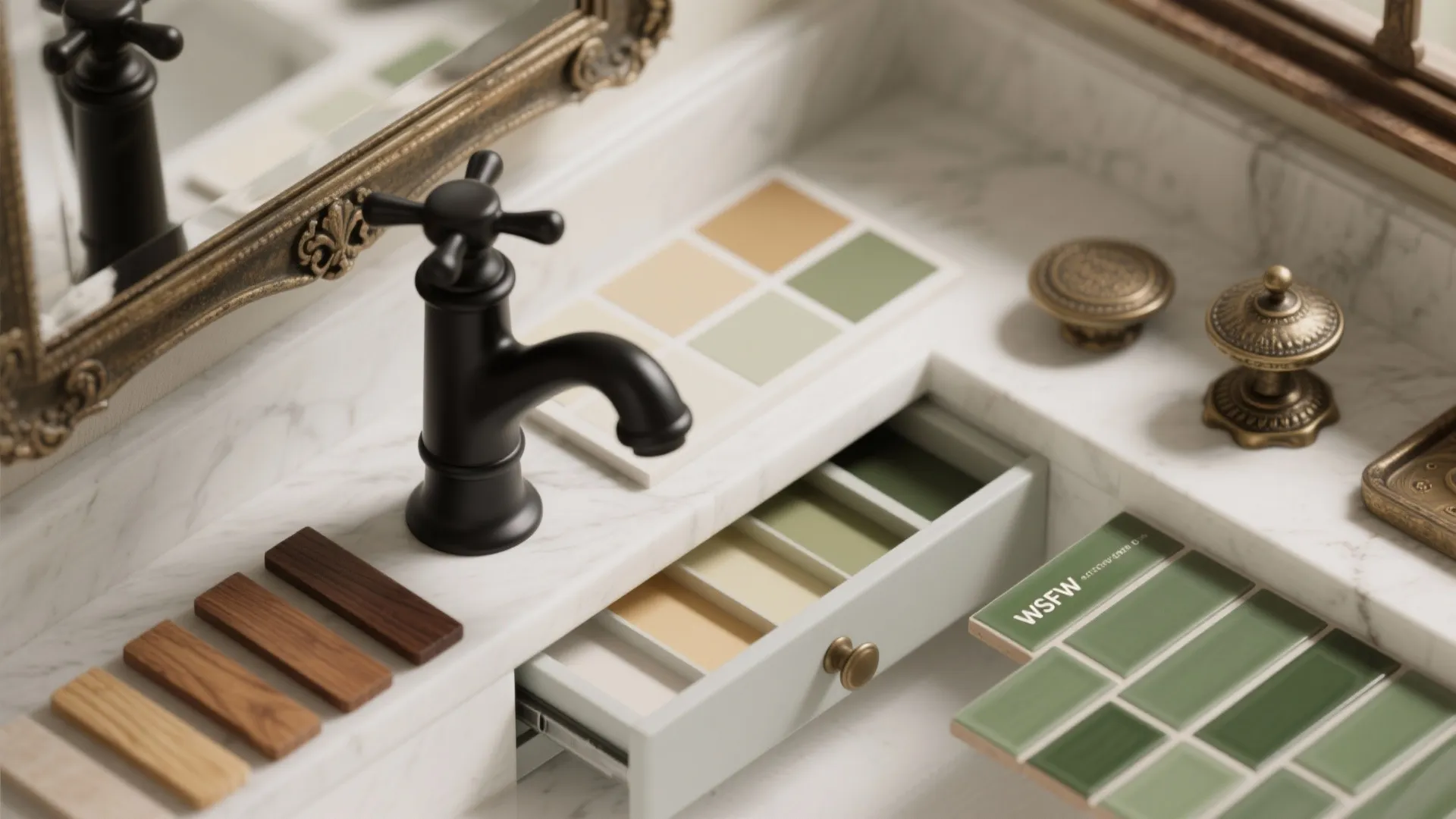 3. Mix vintage pieces with streamlined storage