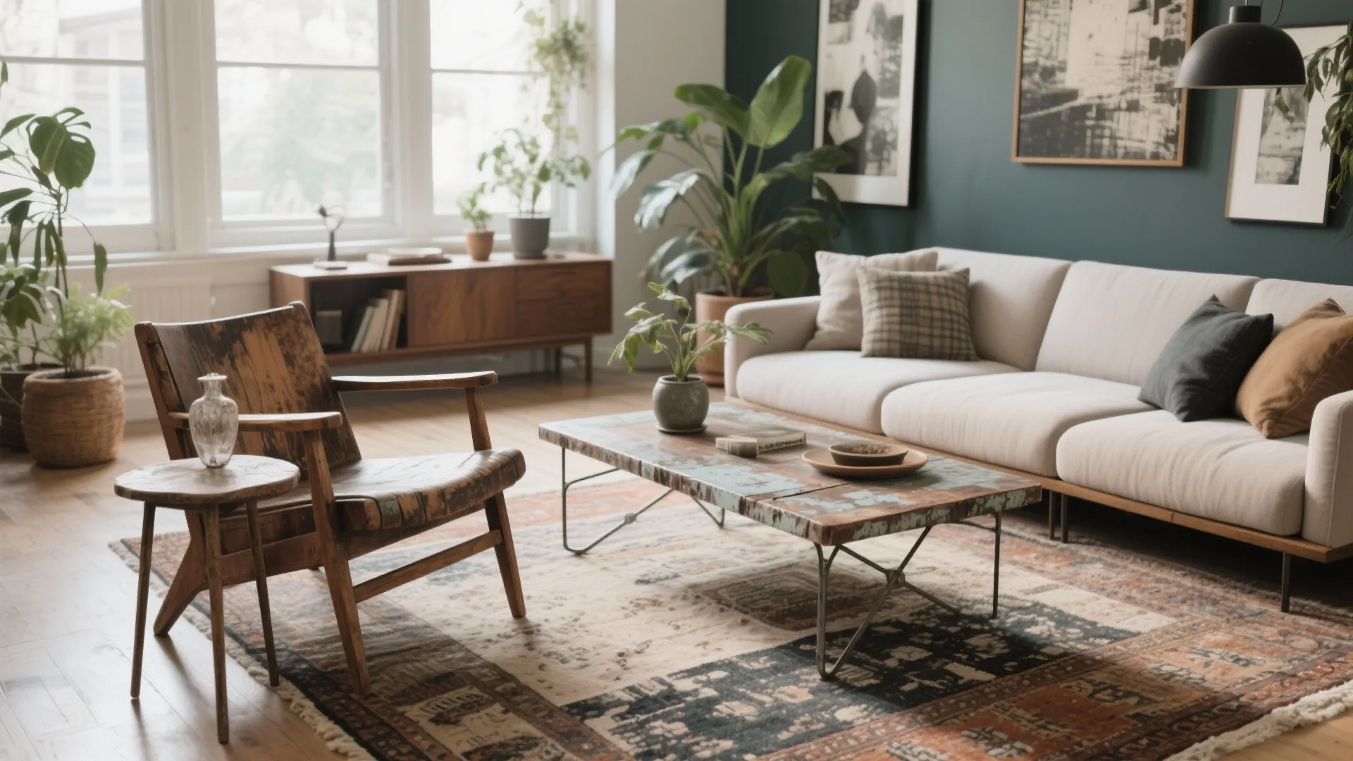 3. Mix of Vintage and Modern Pieces