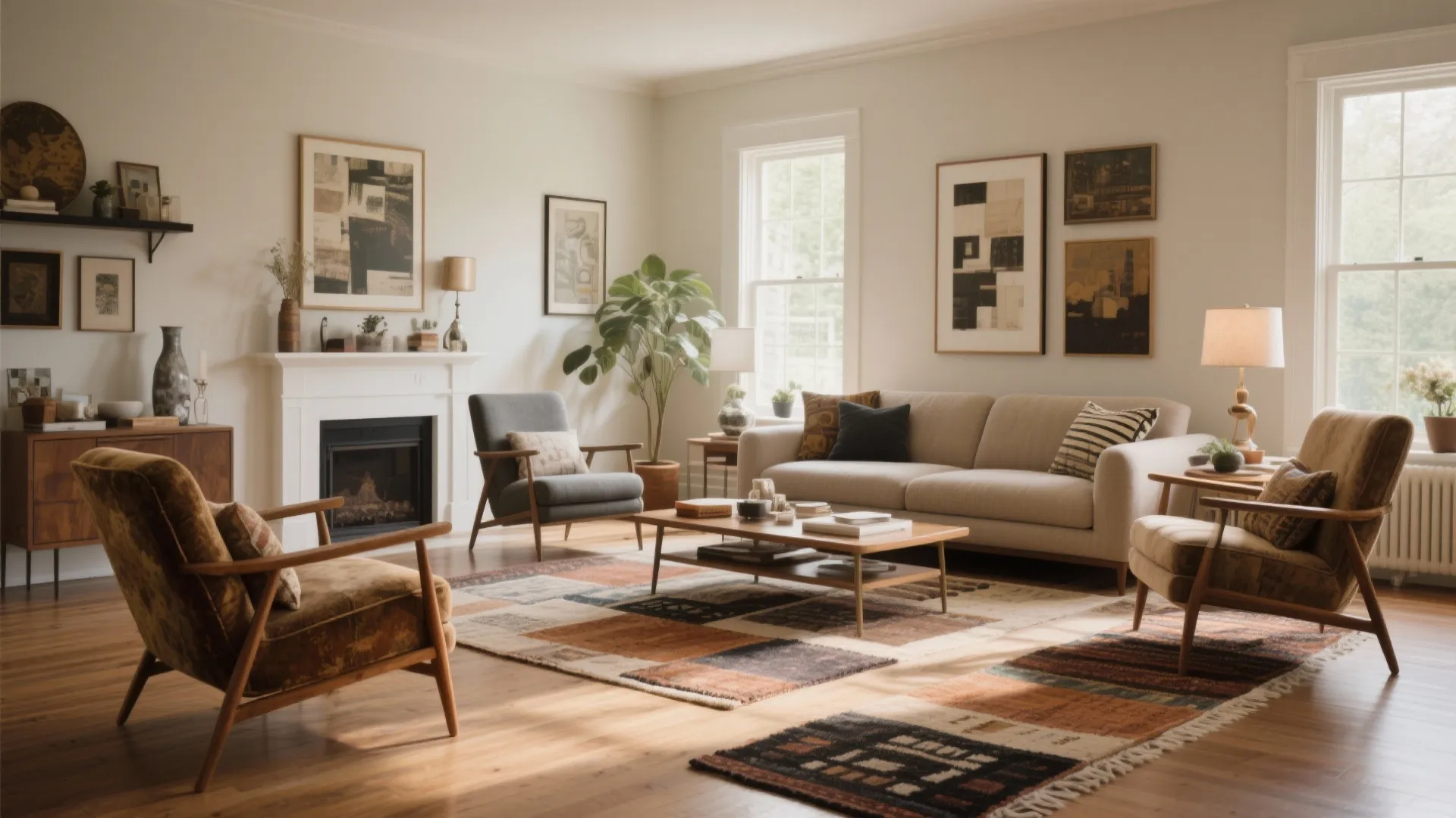 Mixing vintage and modern pieces