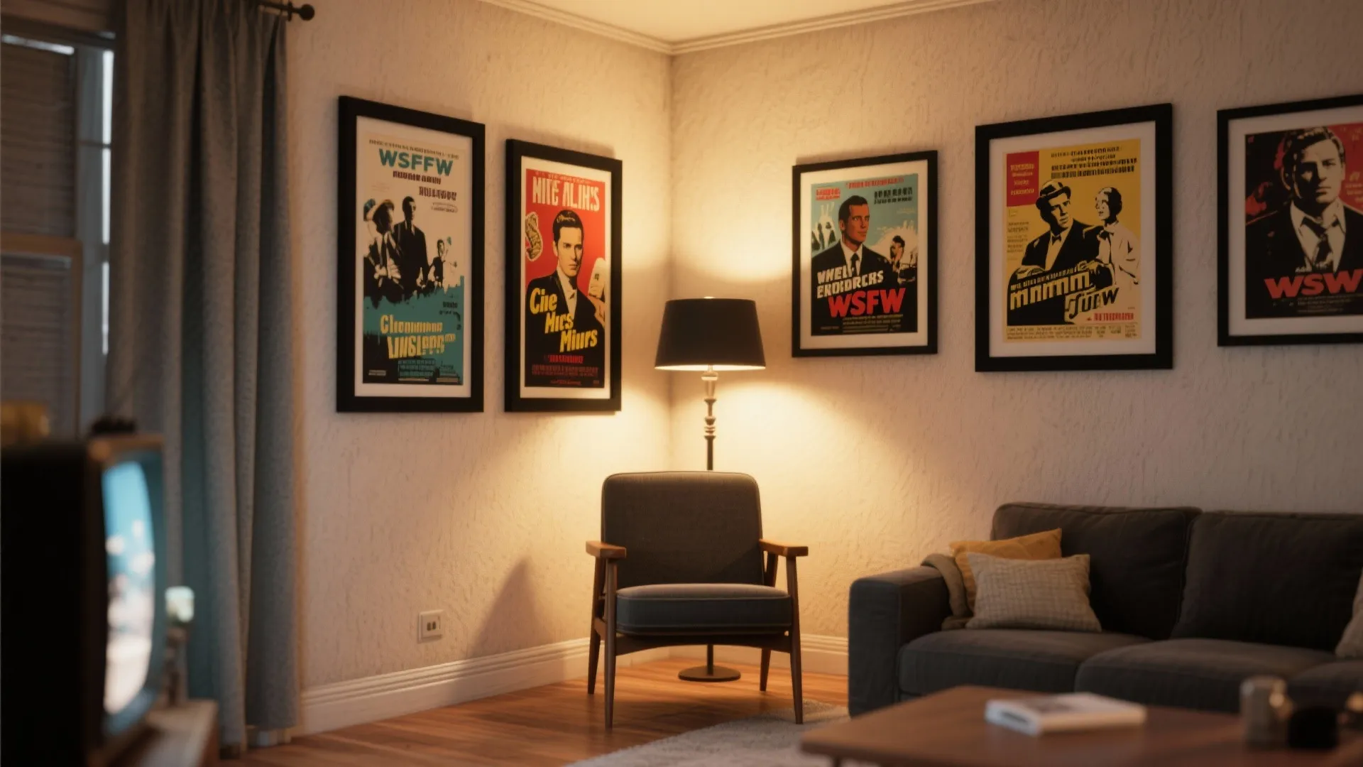 10. Framed Vintage Movie Posters
