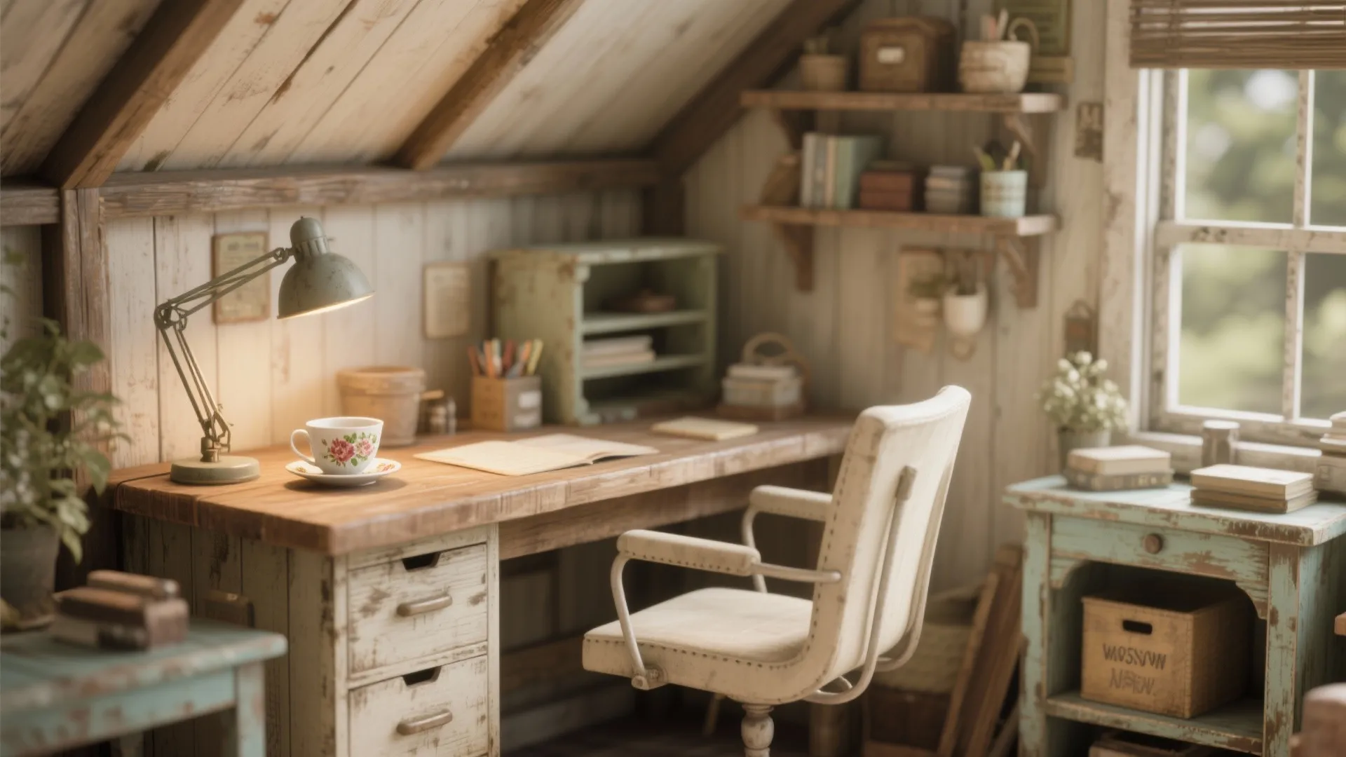 2. Vintage-Inspired Nook