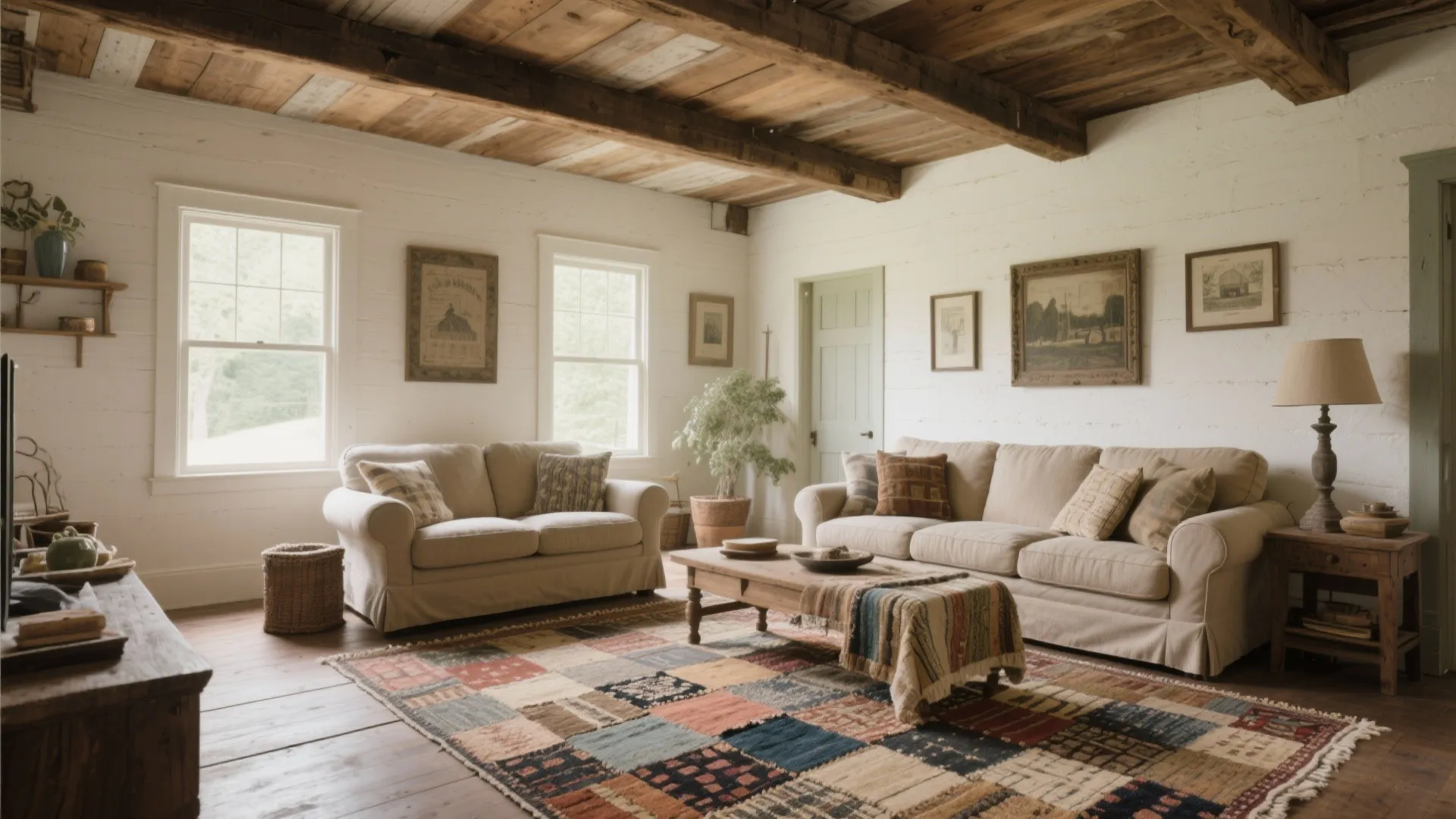 9. Vintage Patchwork Rug