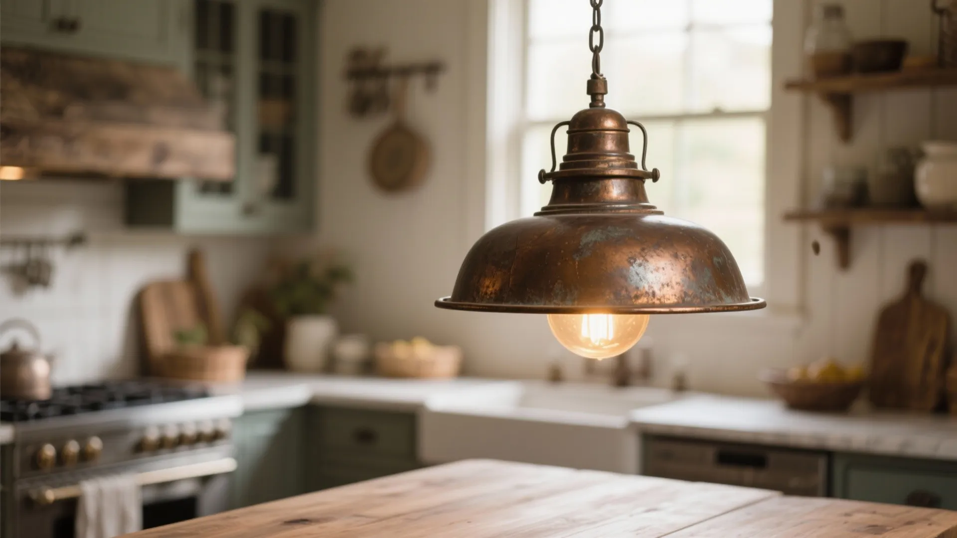 6. Statement Vintage Lighting