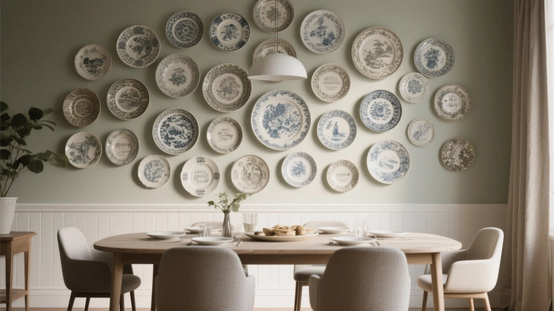 10. Plate Wall Display