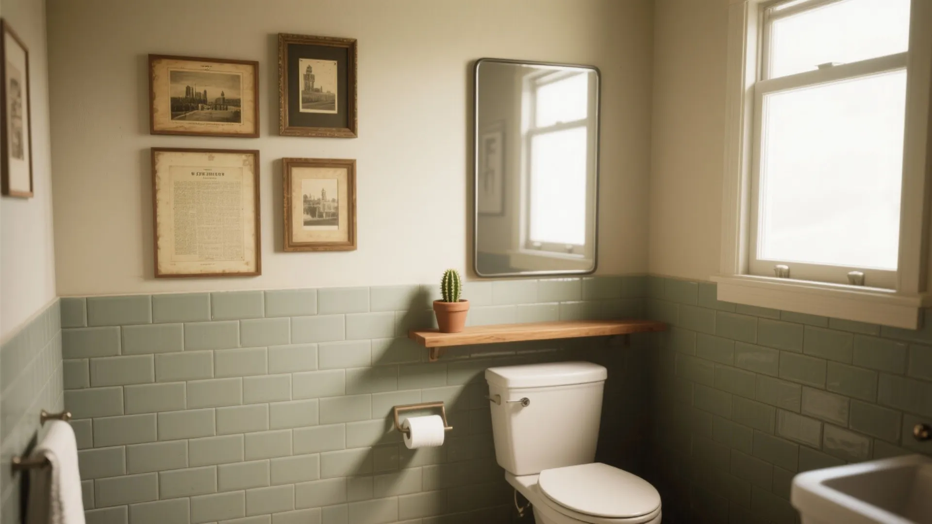 1. Curate a Focal Wall with Vintage Prints