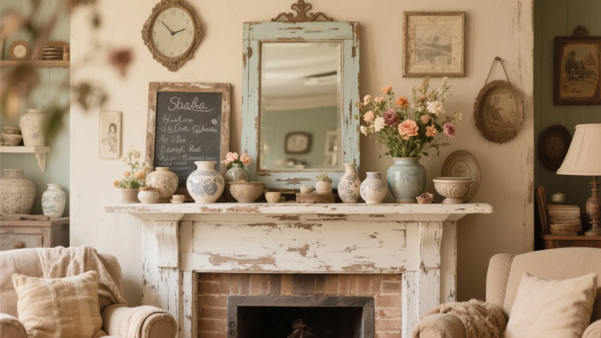 Mix of Vintage and Repurposed Decor