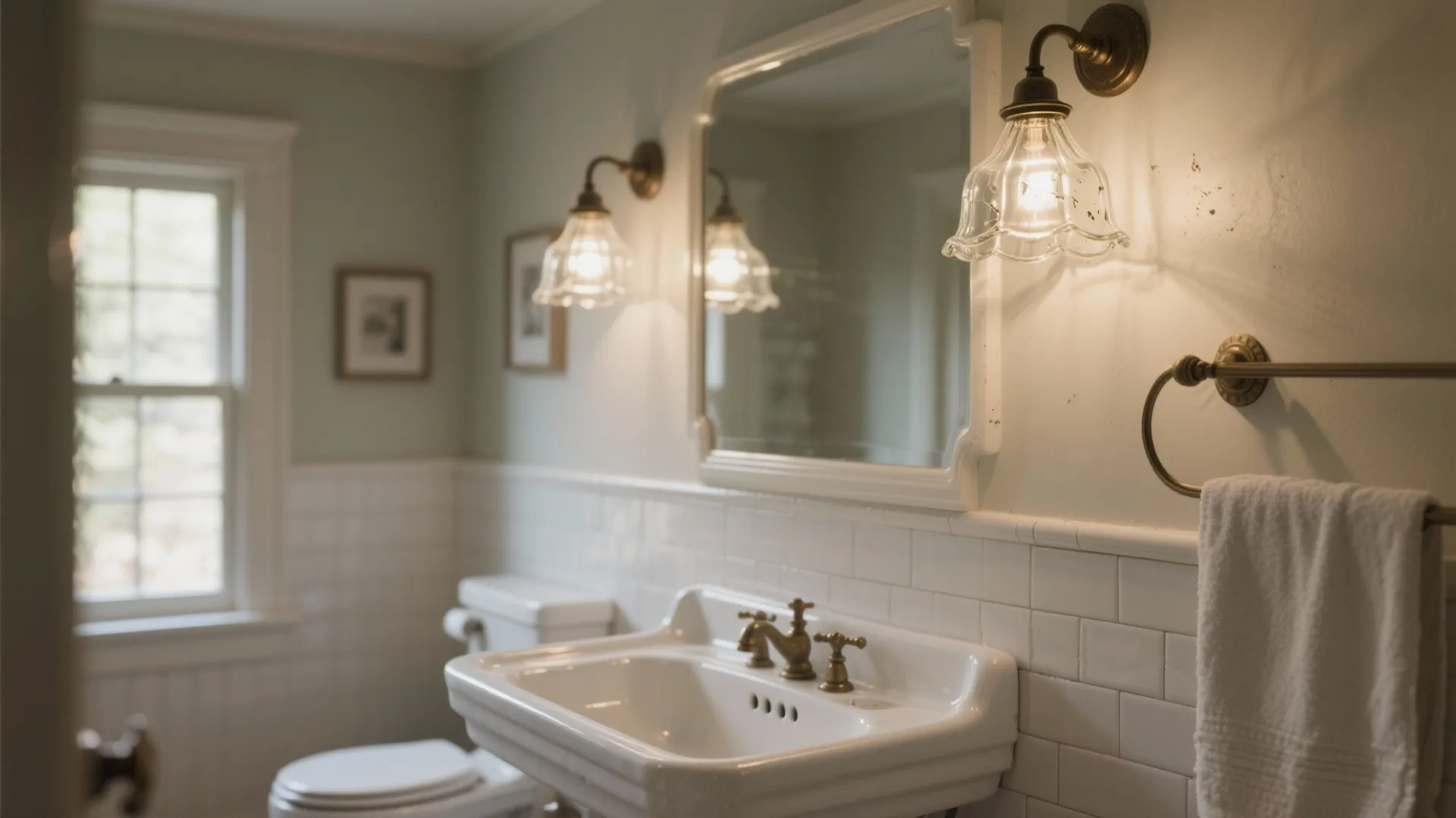 6. Vintage Schoolhouse Pendants