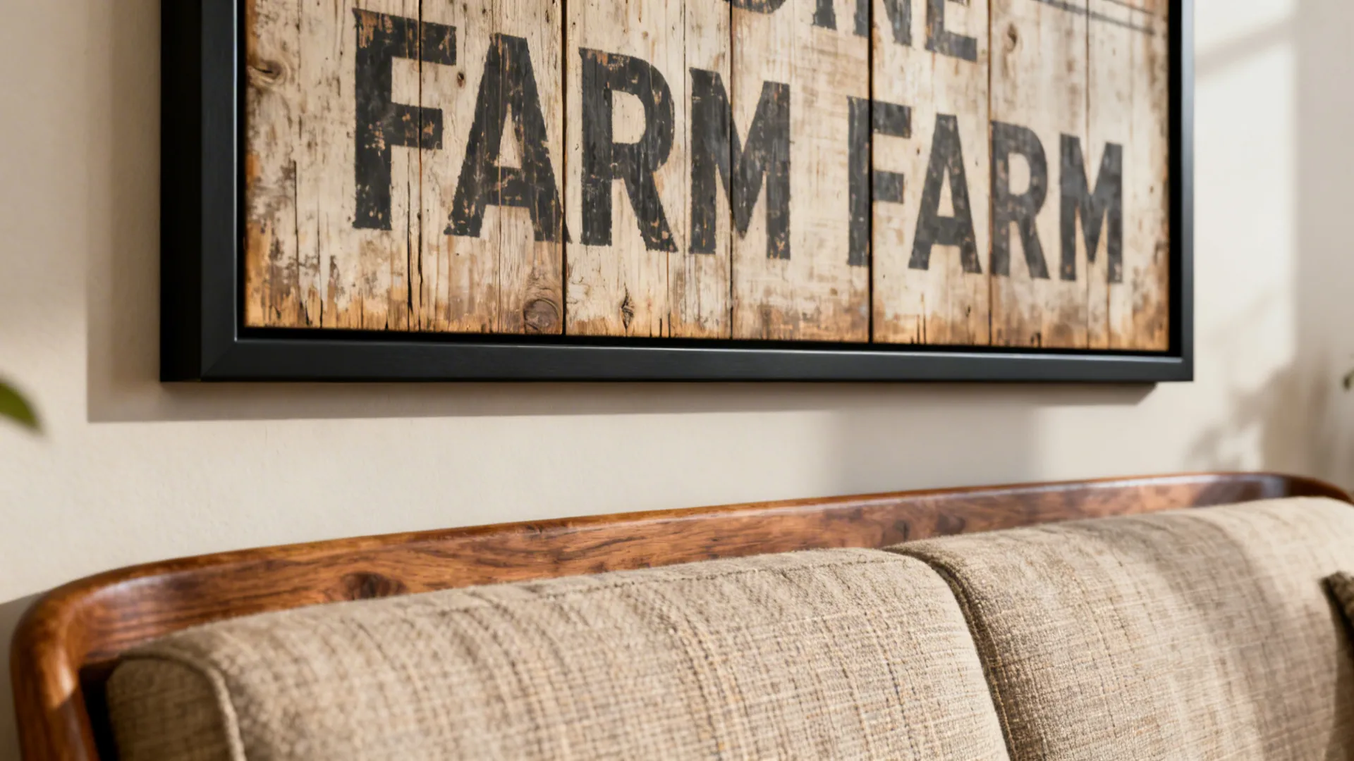 1. Vintage Farm Signs with Modern Frames