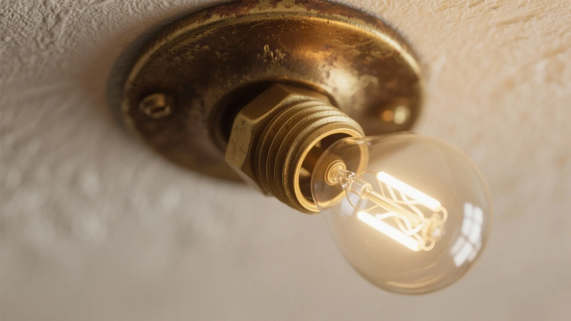 4. Vintage Socket with Modern LED Bulbs