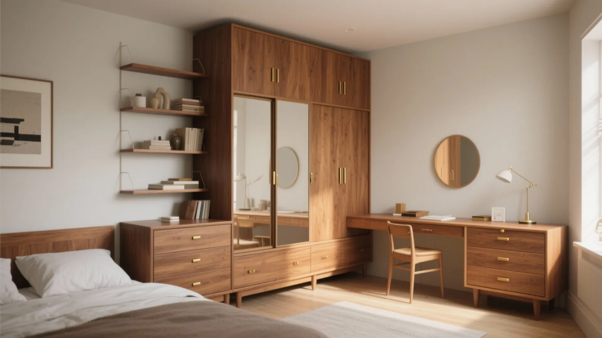 3. Use multifunctional vintage-inspired storage