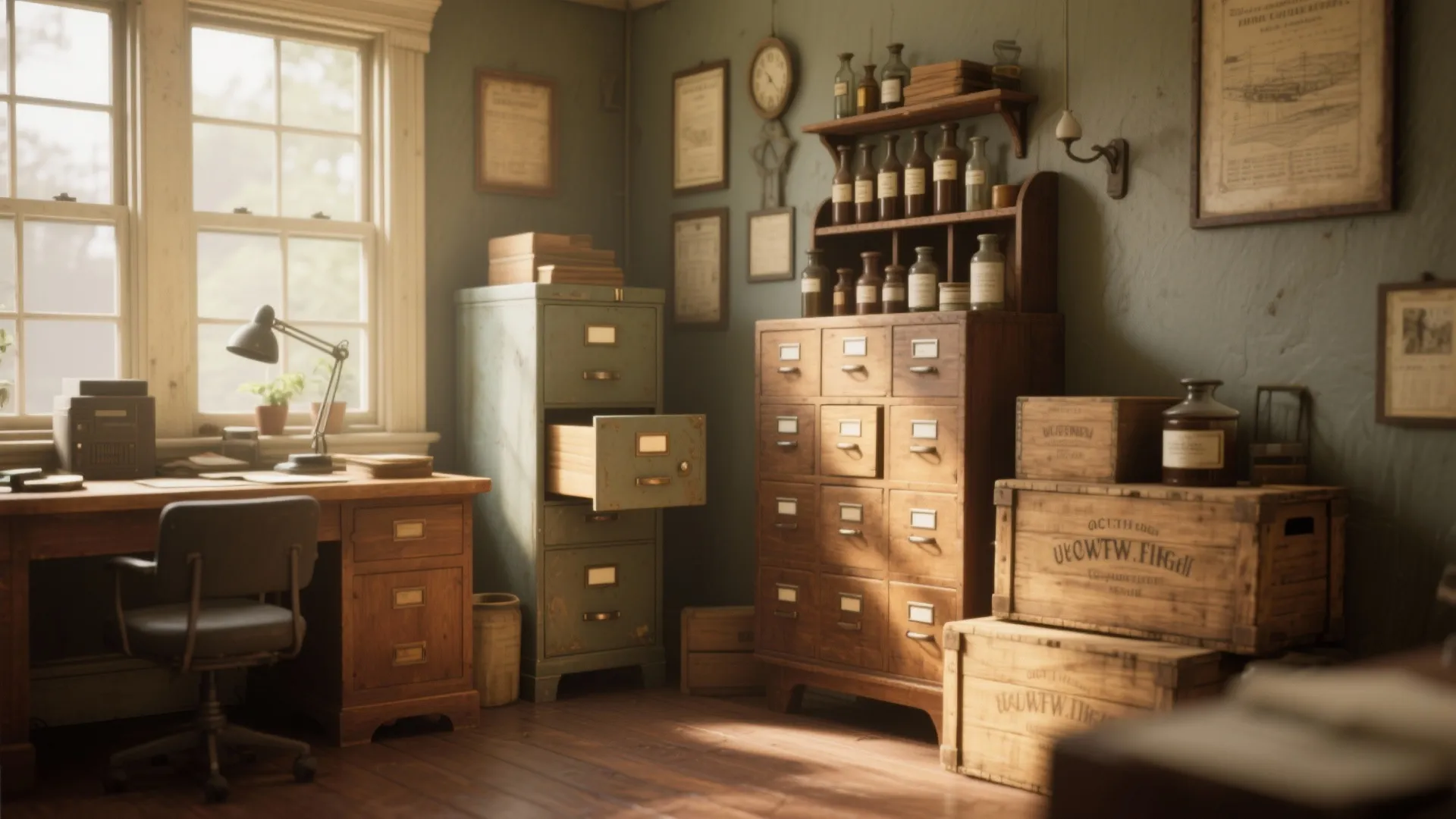 4. Vintage Storage Solutions