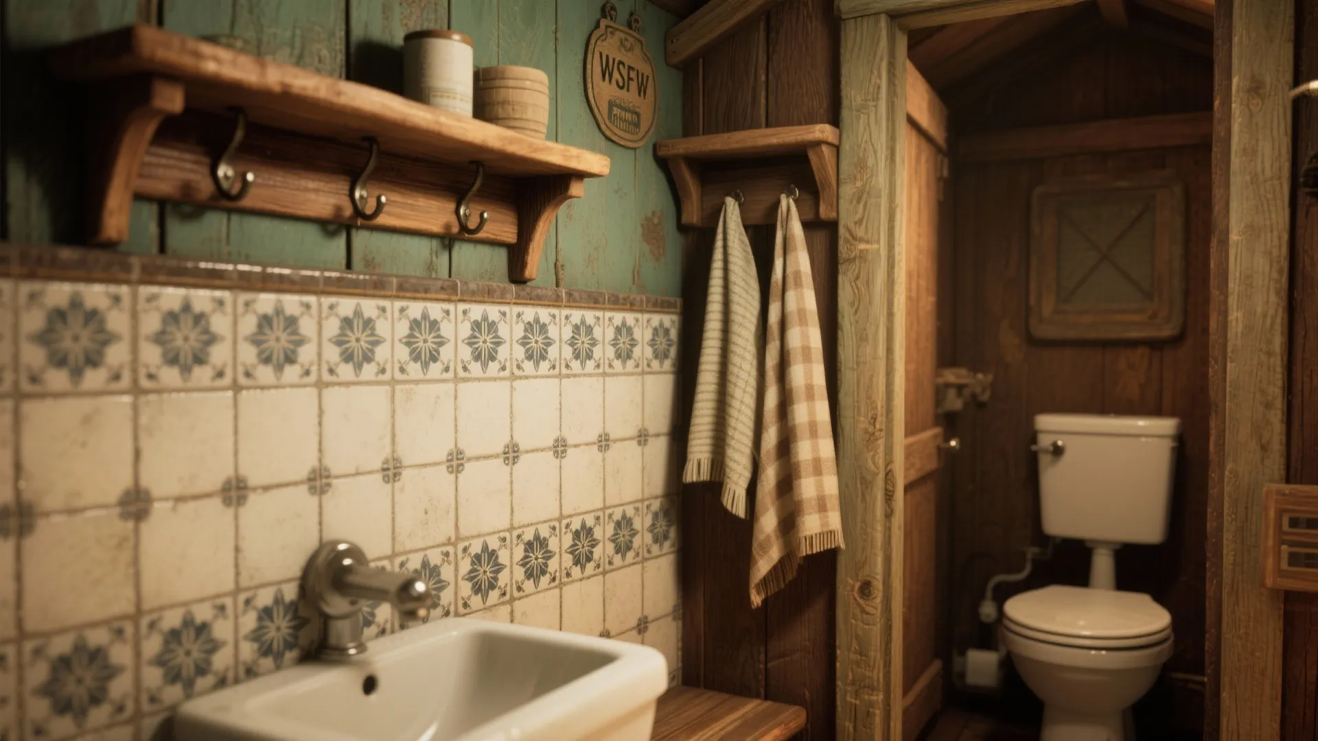 Cozy Vintage with Patterned Tiles and Clever Storage