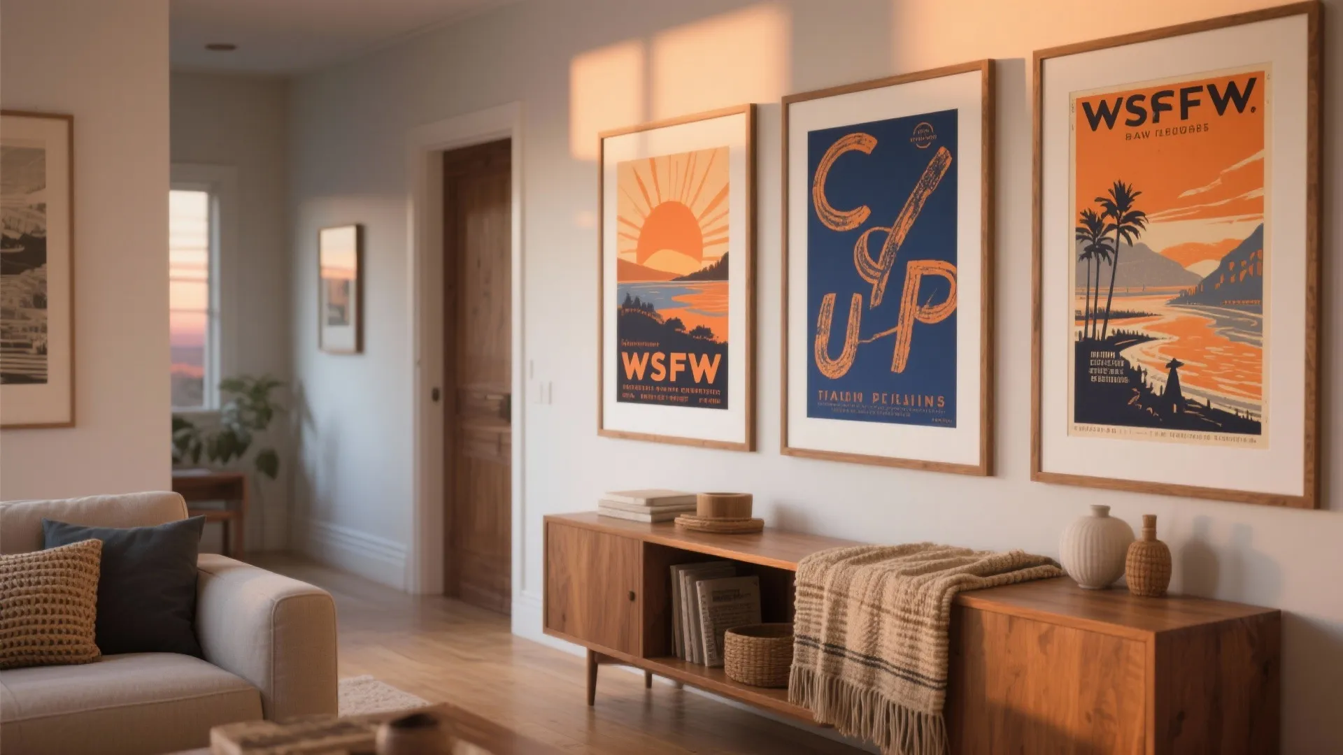 Vintage travel posters for warmth and story