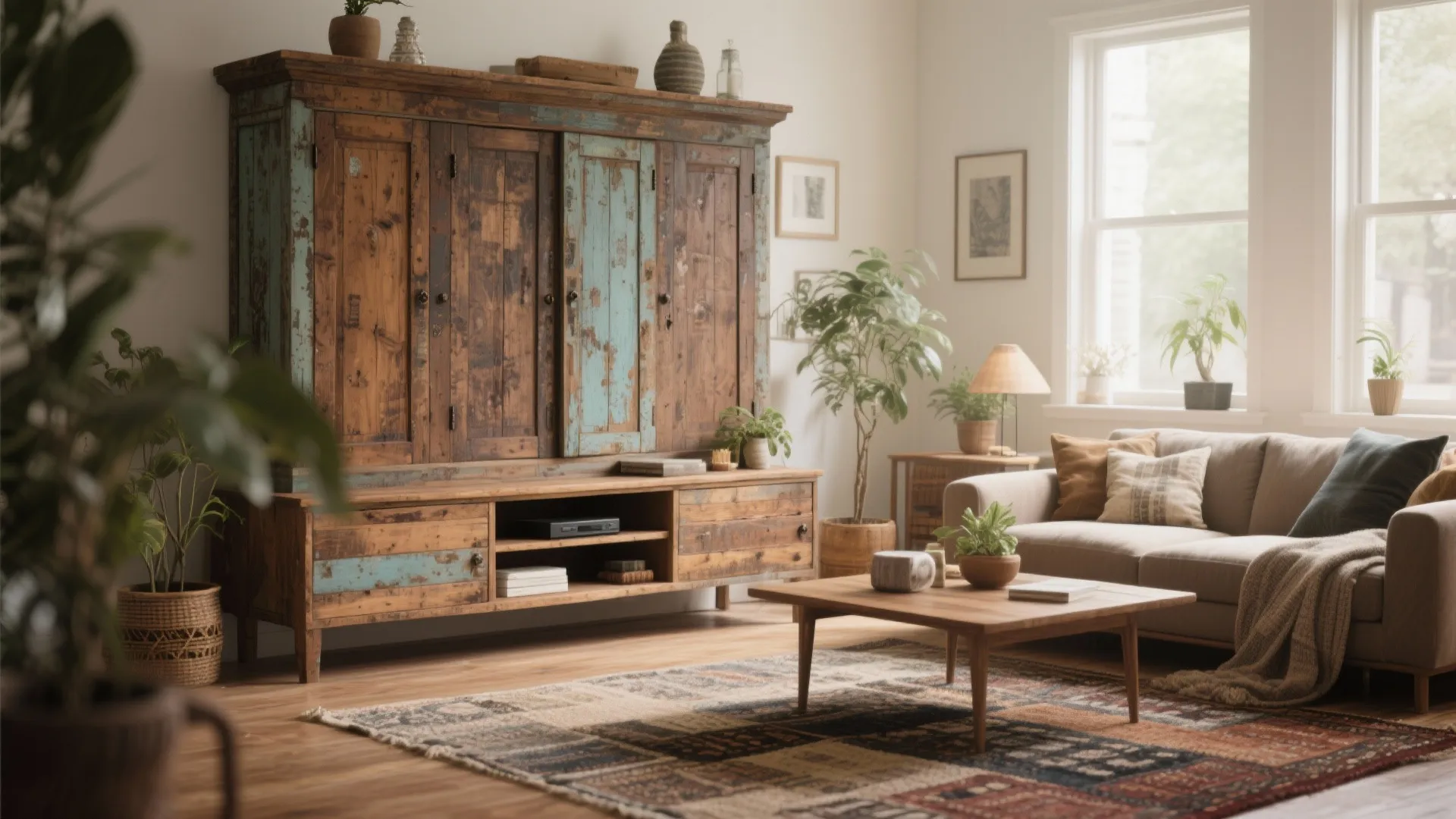 6. Vintage Upcycled Cabinets