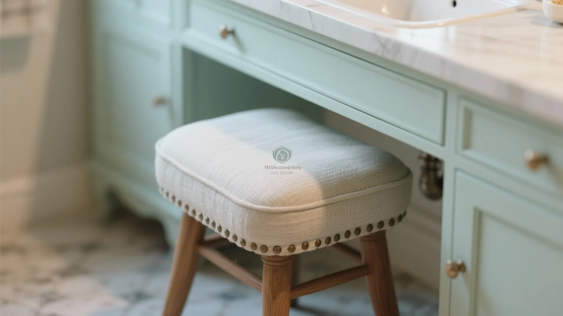 Idea 3: Vintage Vanity Stool