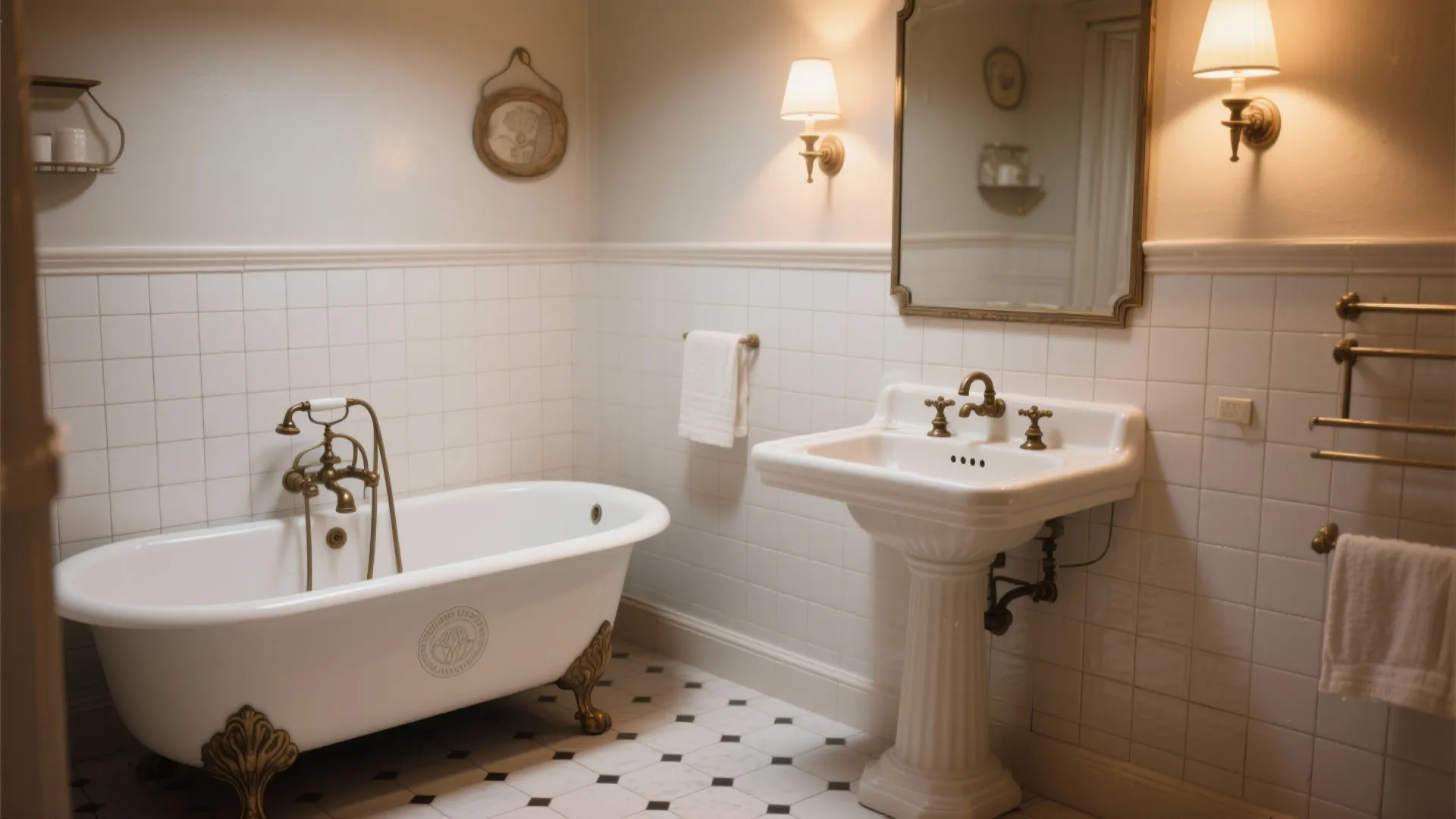 9. Vintage Charm with Fixtures