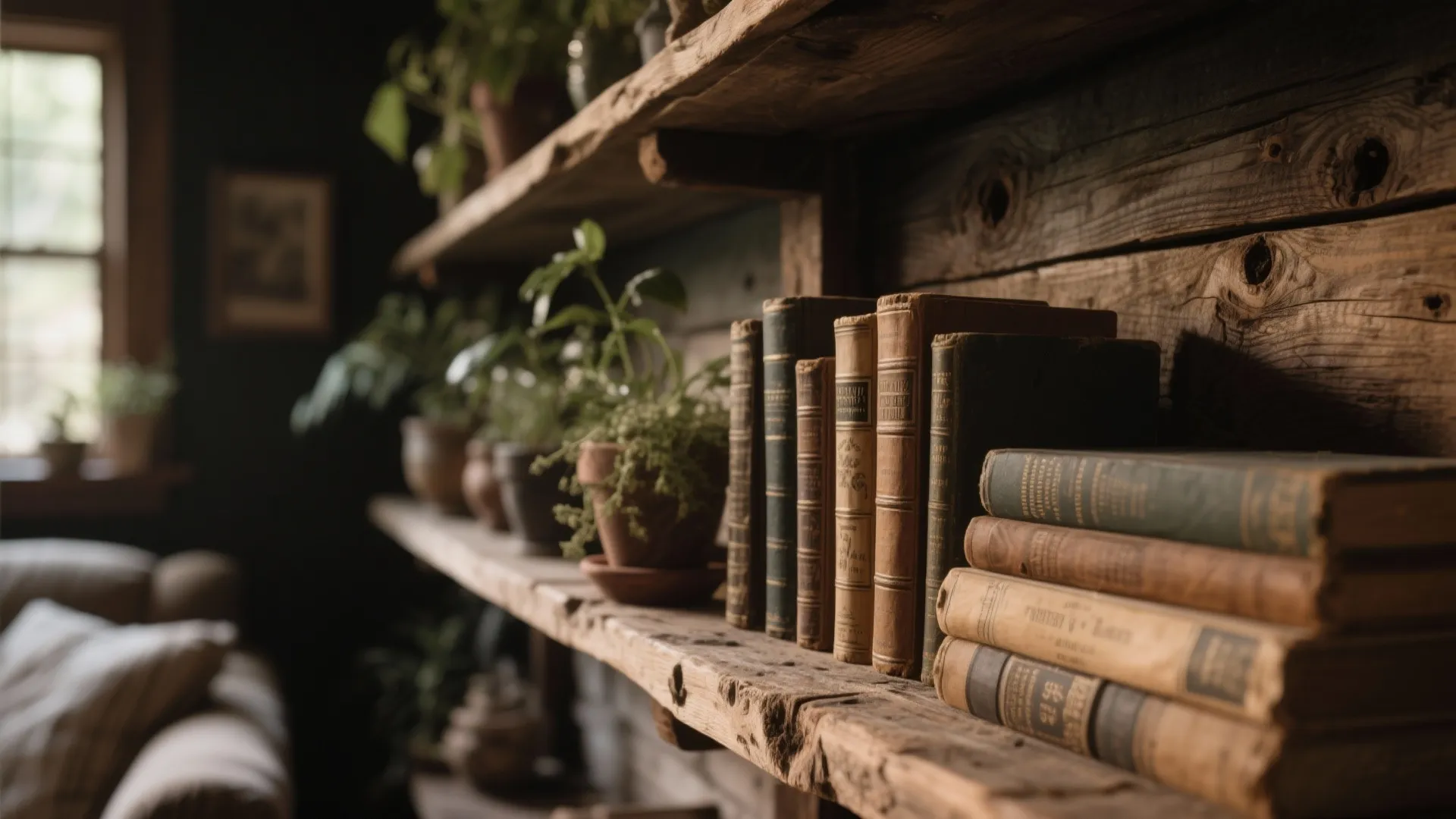 2. Vintage Wood Accents